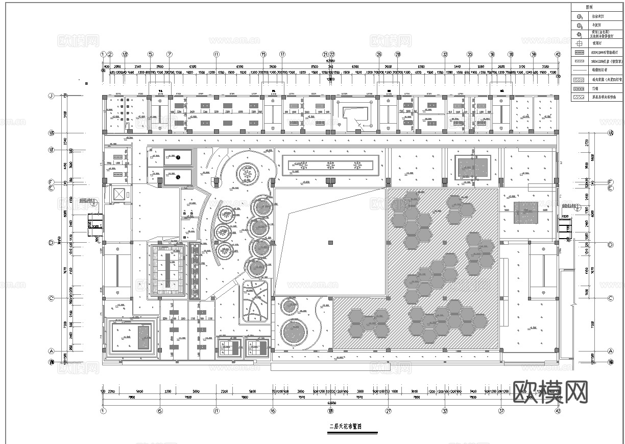 大型百货连锁超市 最新全套施工图设计cad施工图