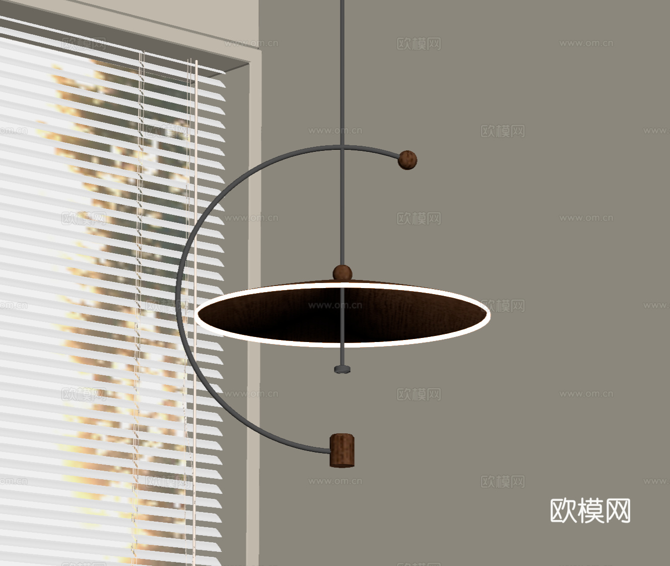 中古风吊灯 餐厅吊灯su模型