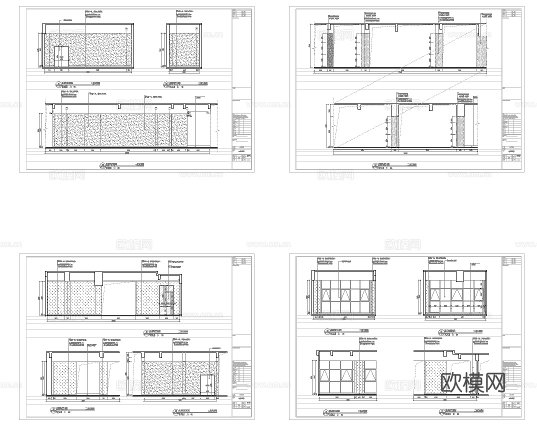 大型百货连锁超市 最新全套施工图设计cad施工图