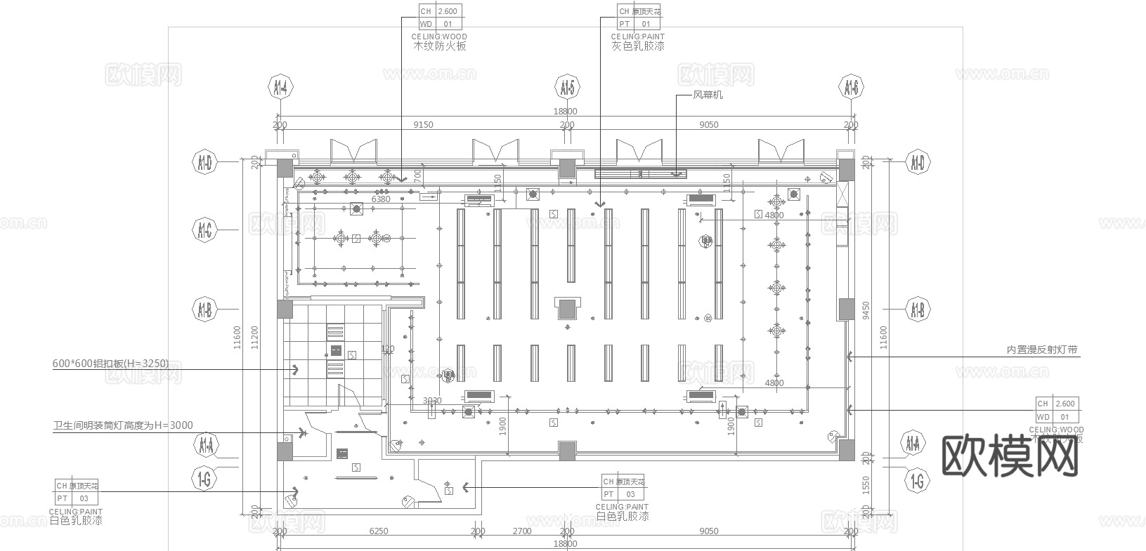 连锁便利店 零食店 最新全套施工图设计cad施工图