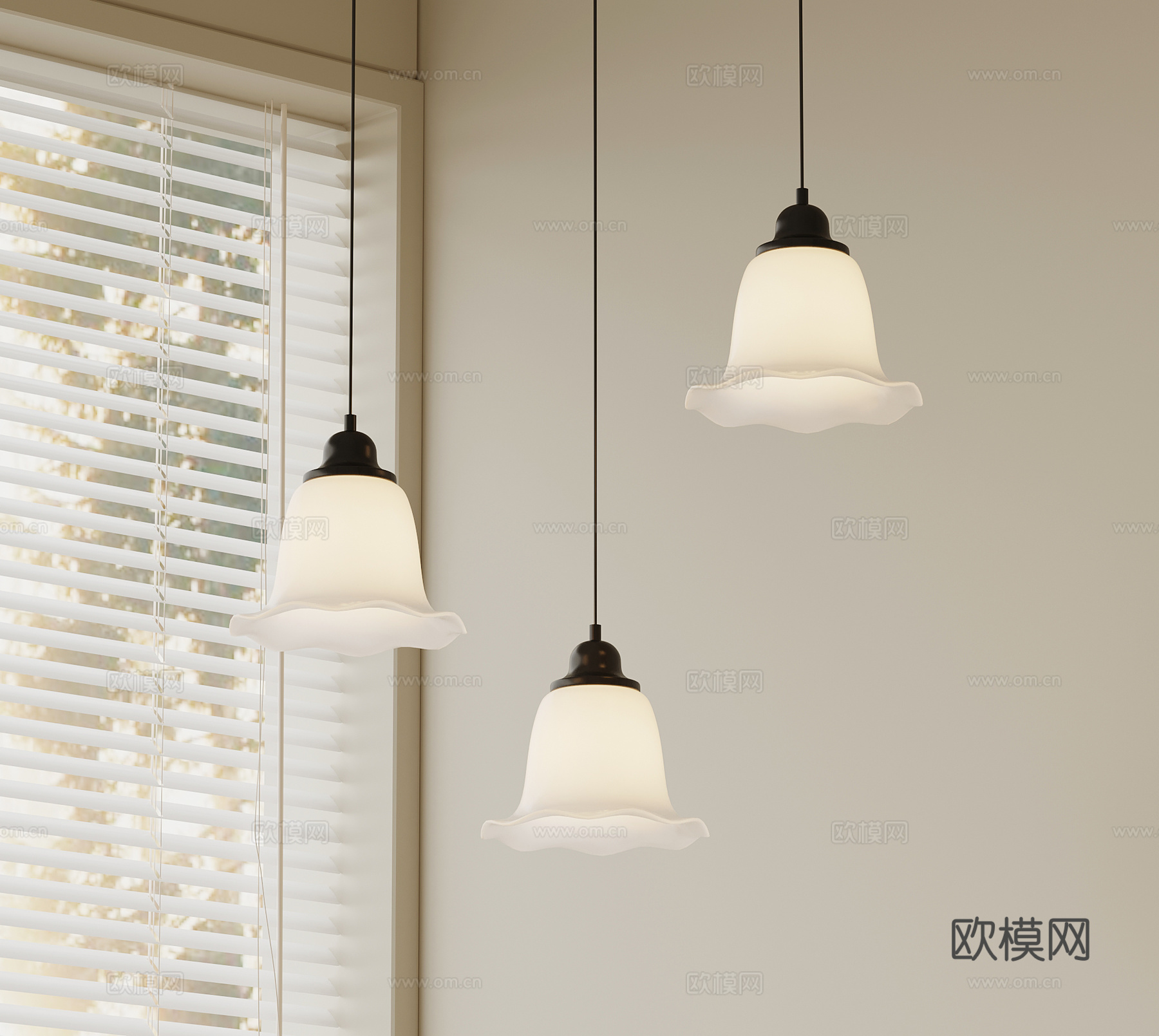 法式复古吊灯 餐厅吊灯su模型