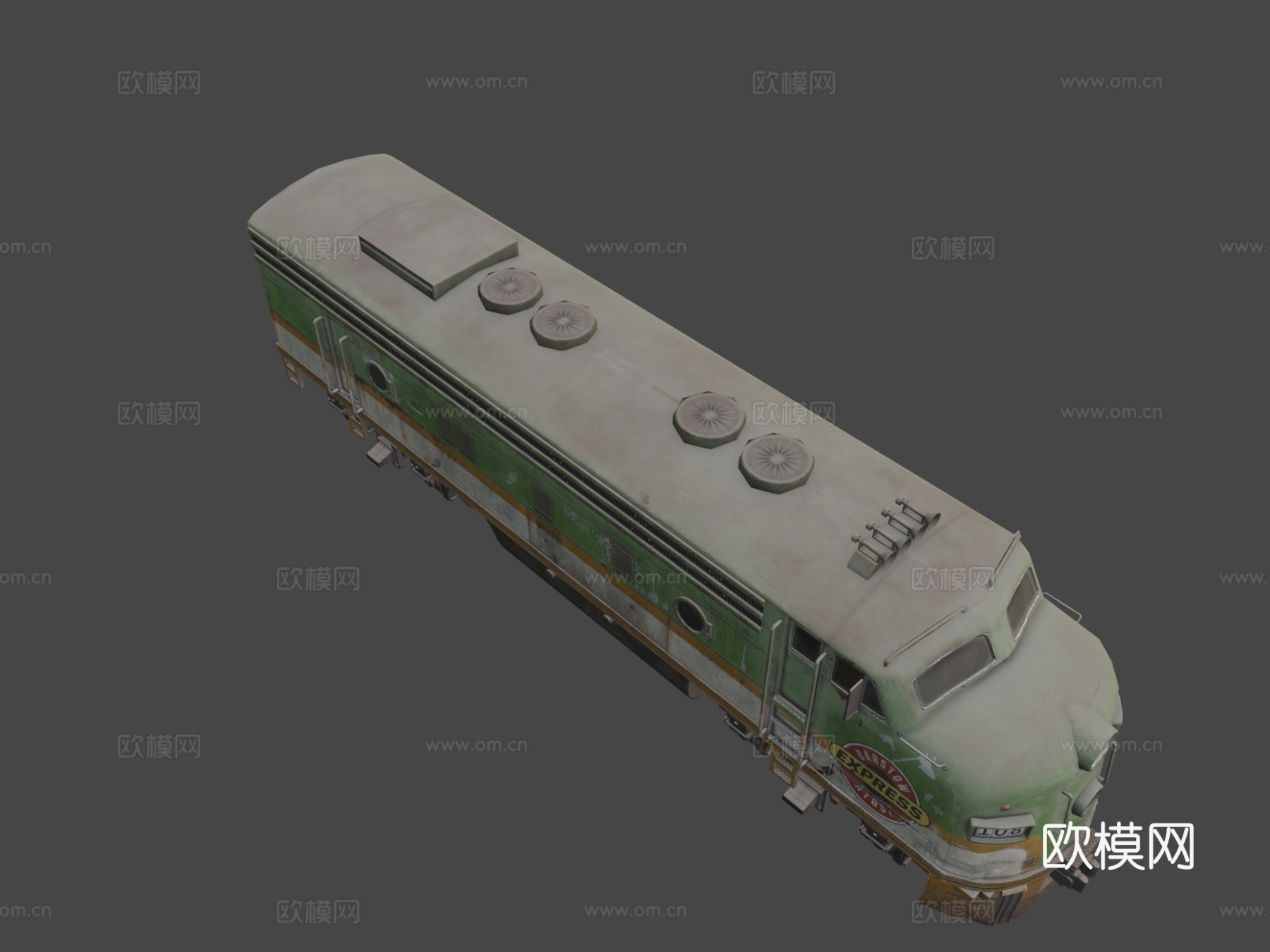 F4NV火车引擎3d模型下载（渲染图8）