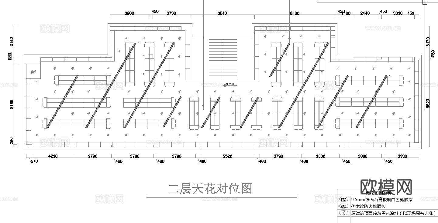 商场购物 最新全套施工图设计cad施工图