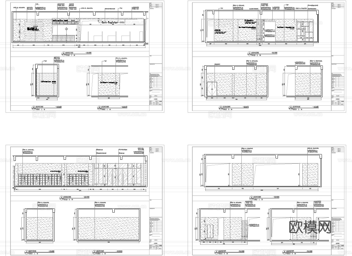 大型百货连锁超市 最新全套施工图设计cad施工图