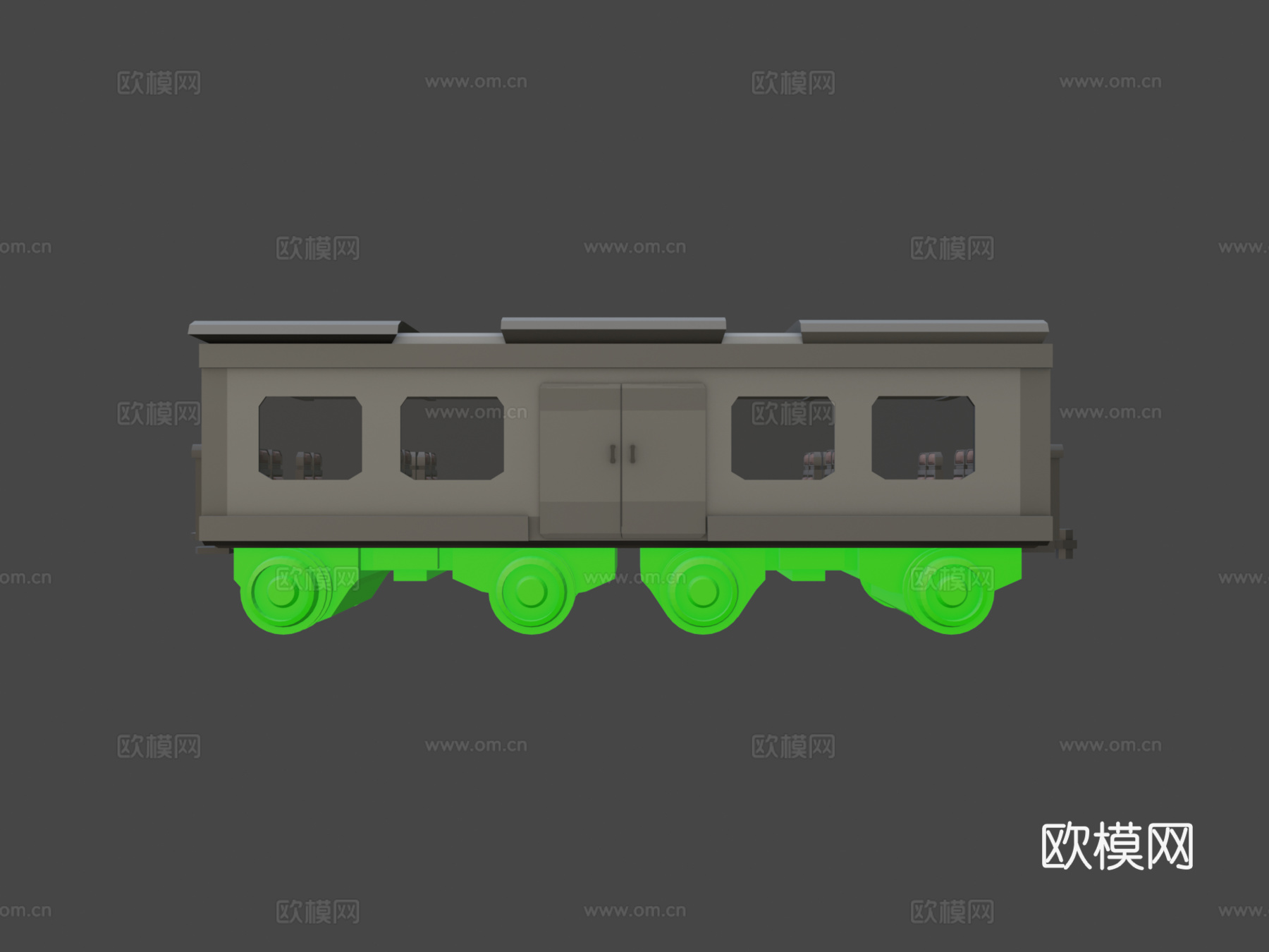 火车车厢3d模型下载（渲染图5）