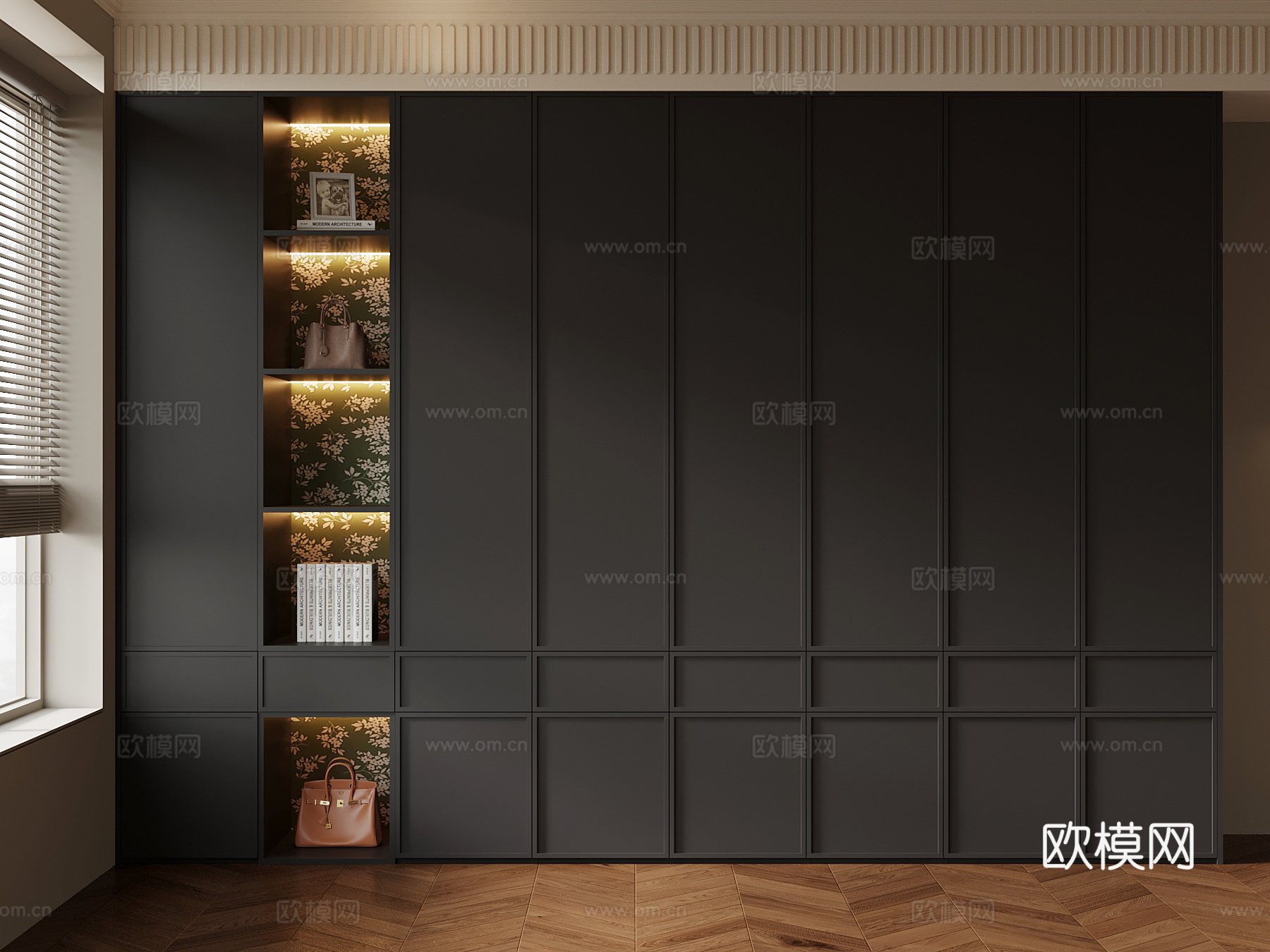 法式衣柜su模型