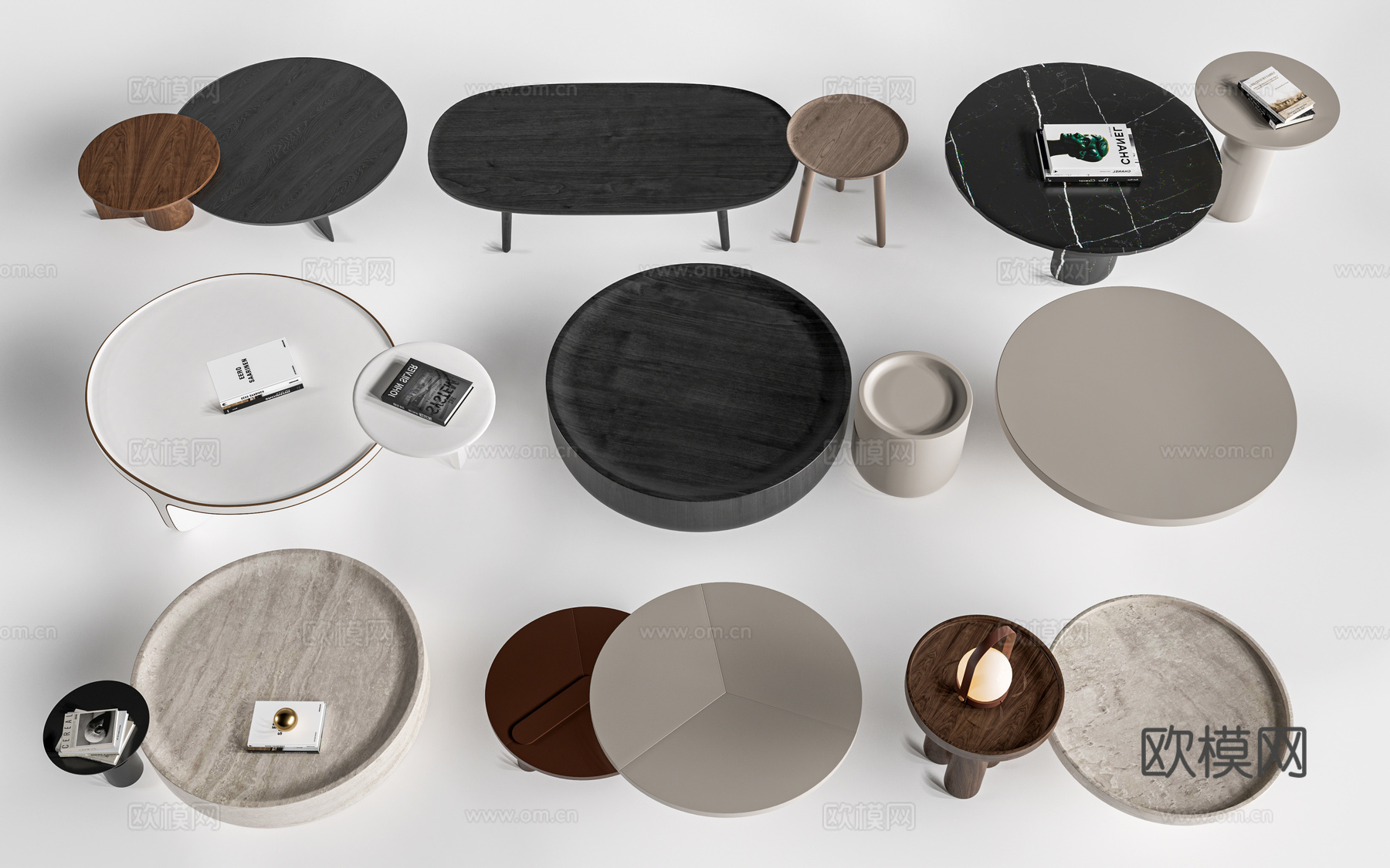 现代茶几 客厅茶几su模型