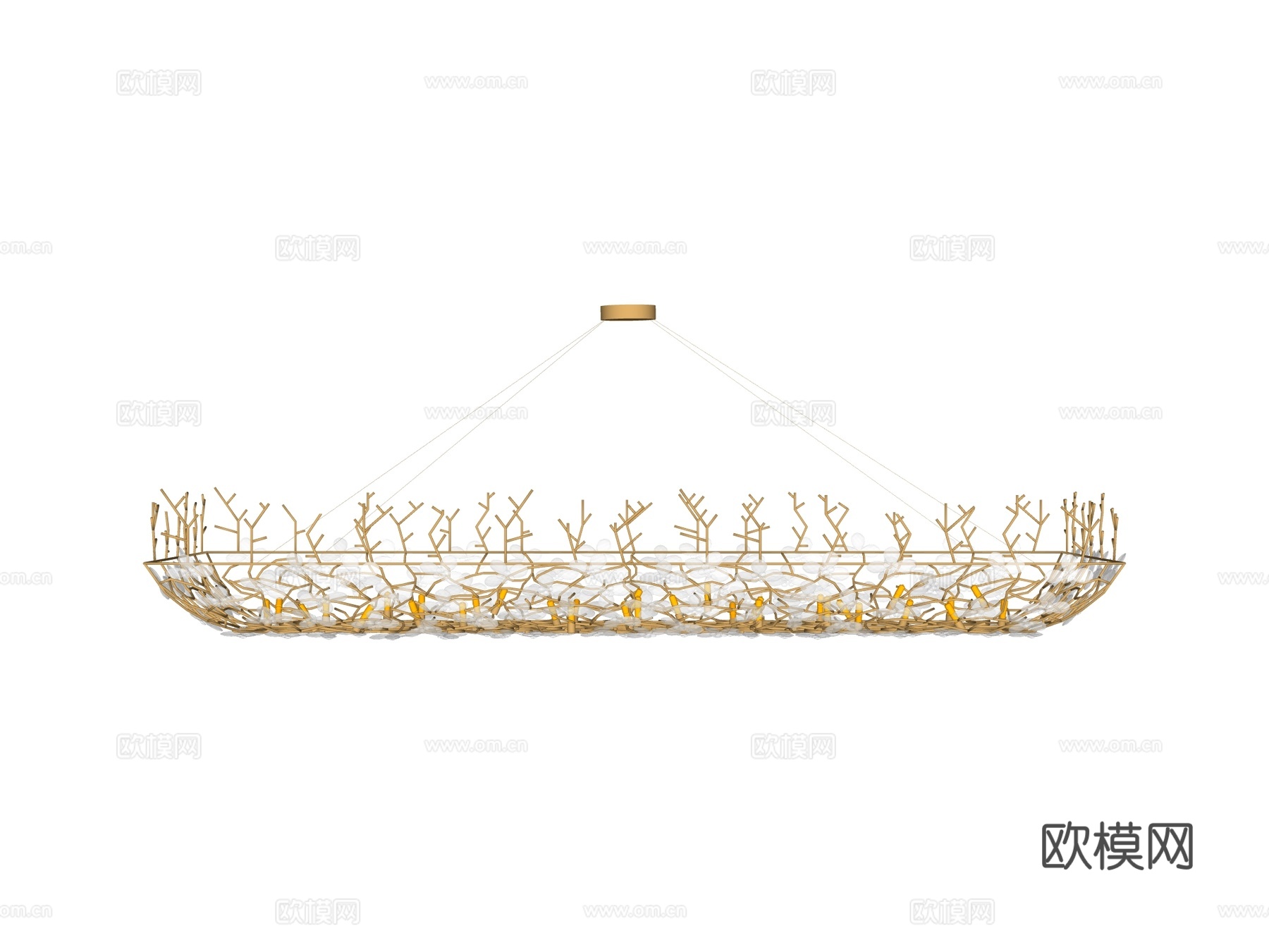 吊灯 水晶吊灯 金属吊灯 装饰灯具su模型