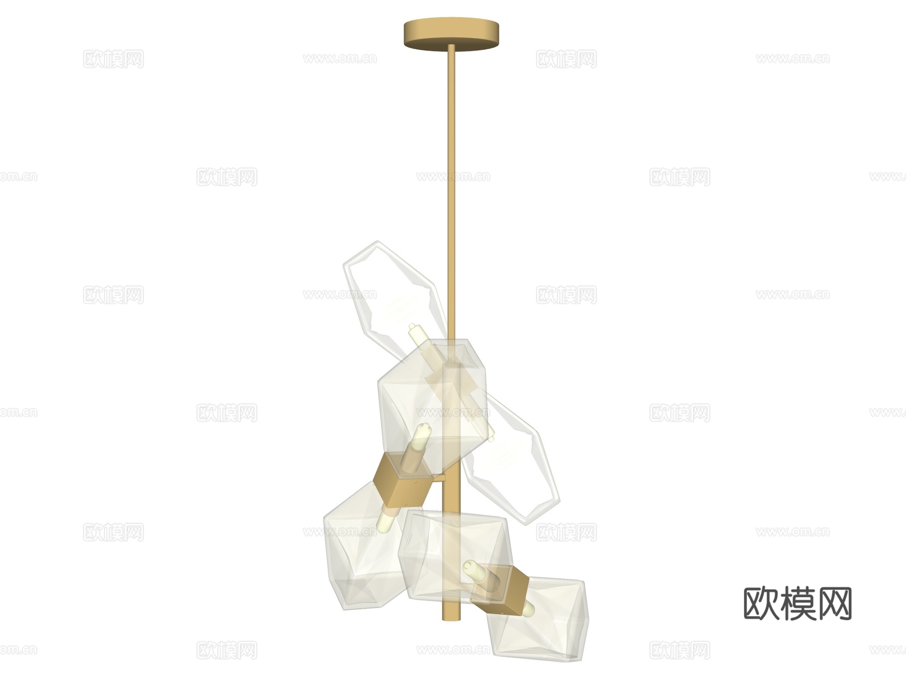 吊灯 金属吊灯 玻璃吊灯 装饰灯具su模型