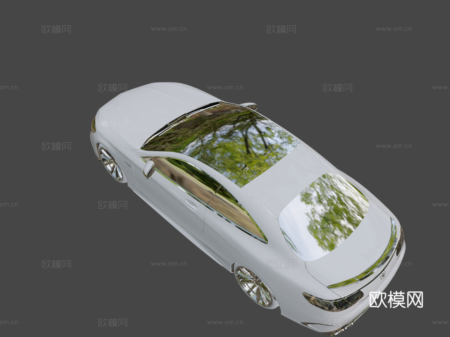 梅赛德斯奔驰s63轿跑Brabus 8003d模型下载（渲染图8）