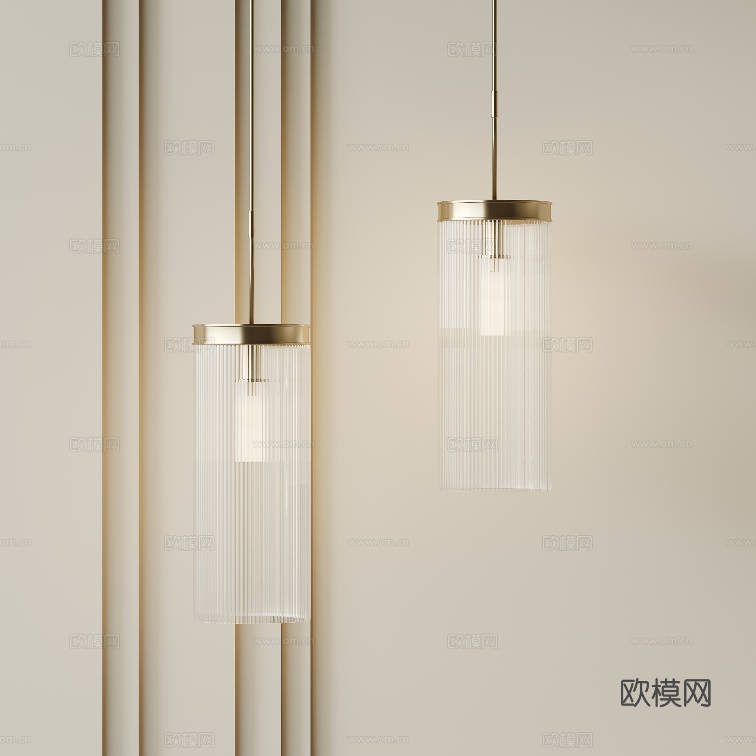 现代吊灯 鱼线吊灯 水晶吊灯su模型