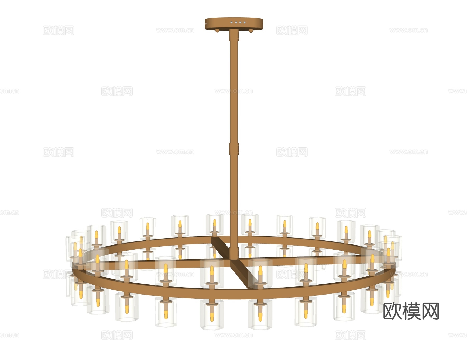 吊灯 金属吊灯 玻璃吊灯 装饰灯具su模型