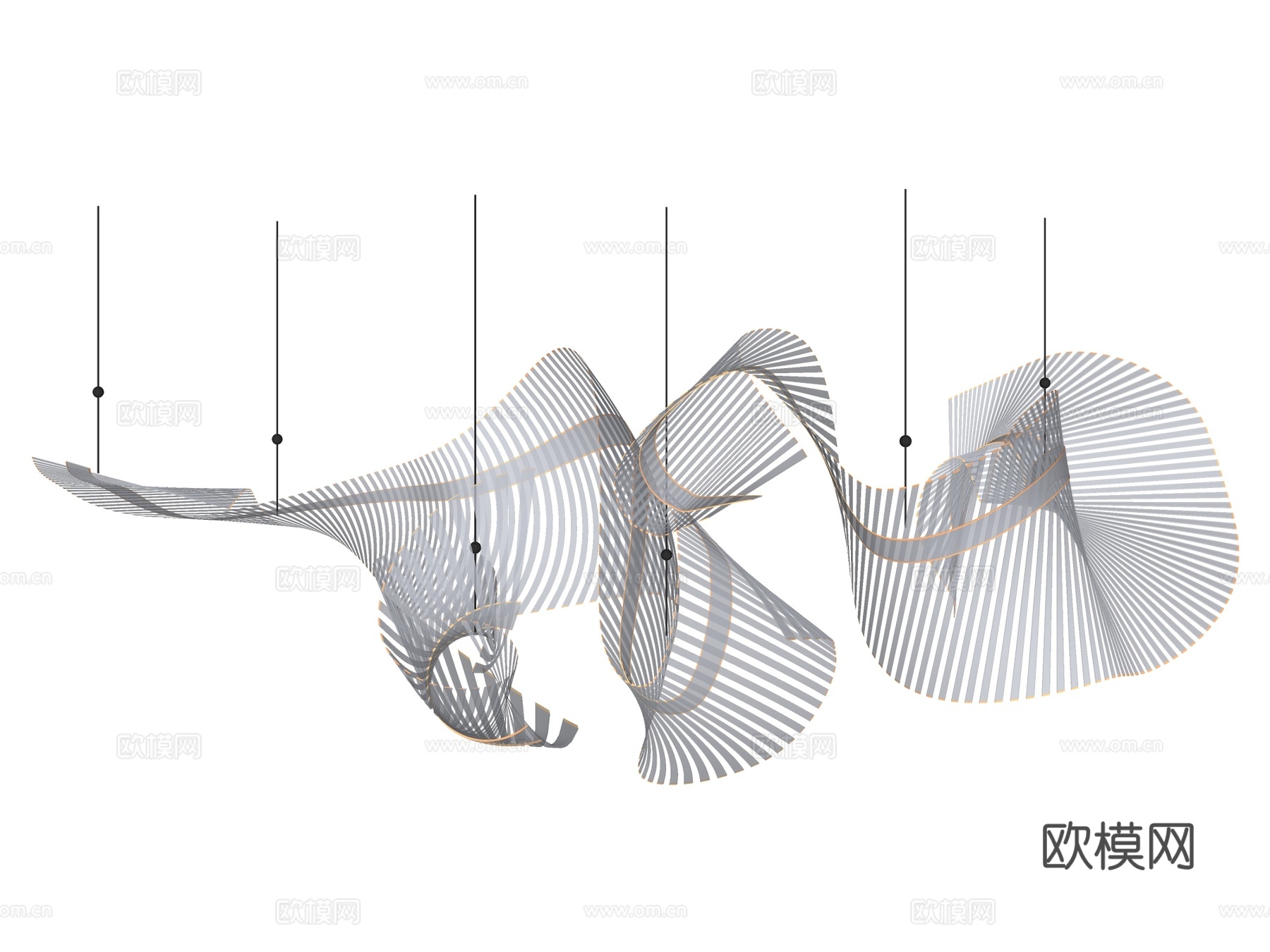 吊灯 大型灯具 装饰灯具su模型