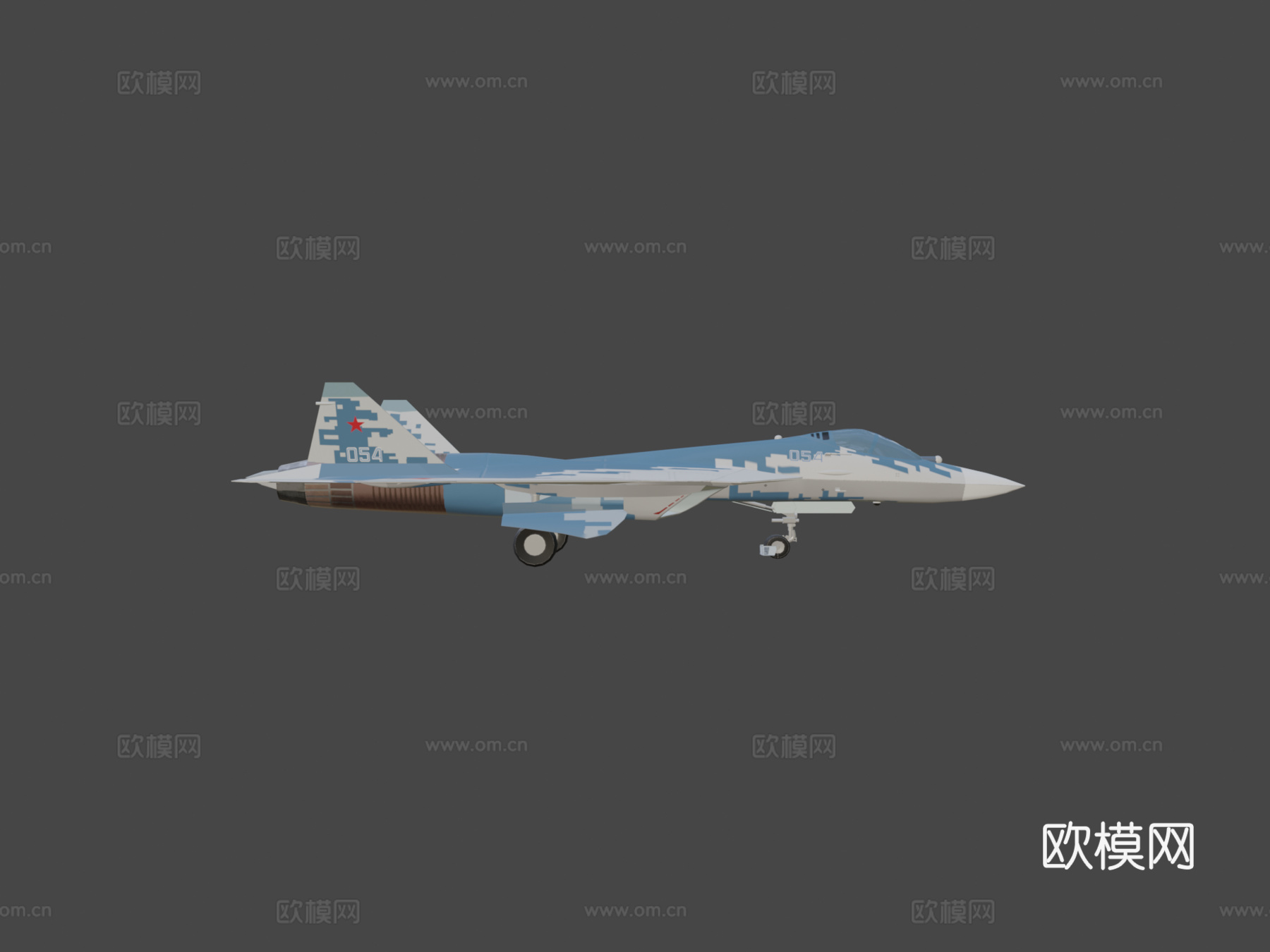 苏霍伊Su573d模型下载（渲染图6）