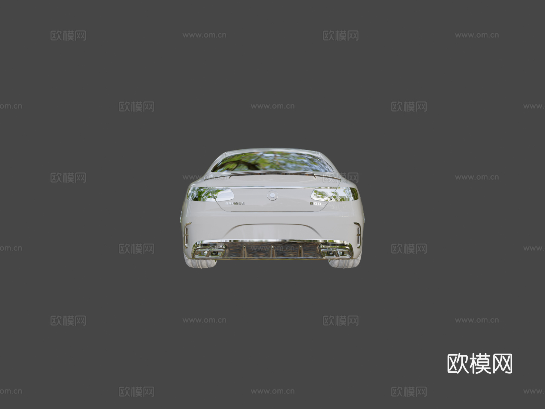 梅赛德斯奔驰s63轿跑Brabus 8003d模型下载（渲染图5）