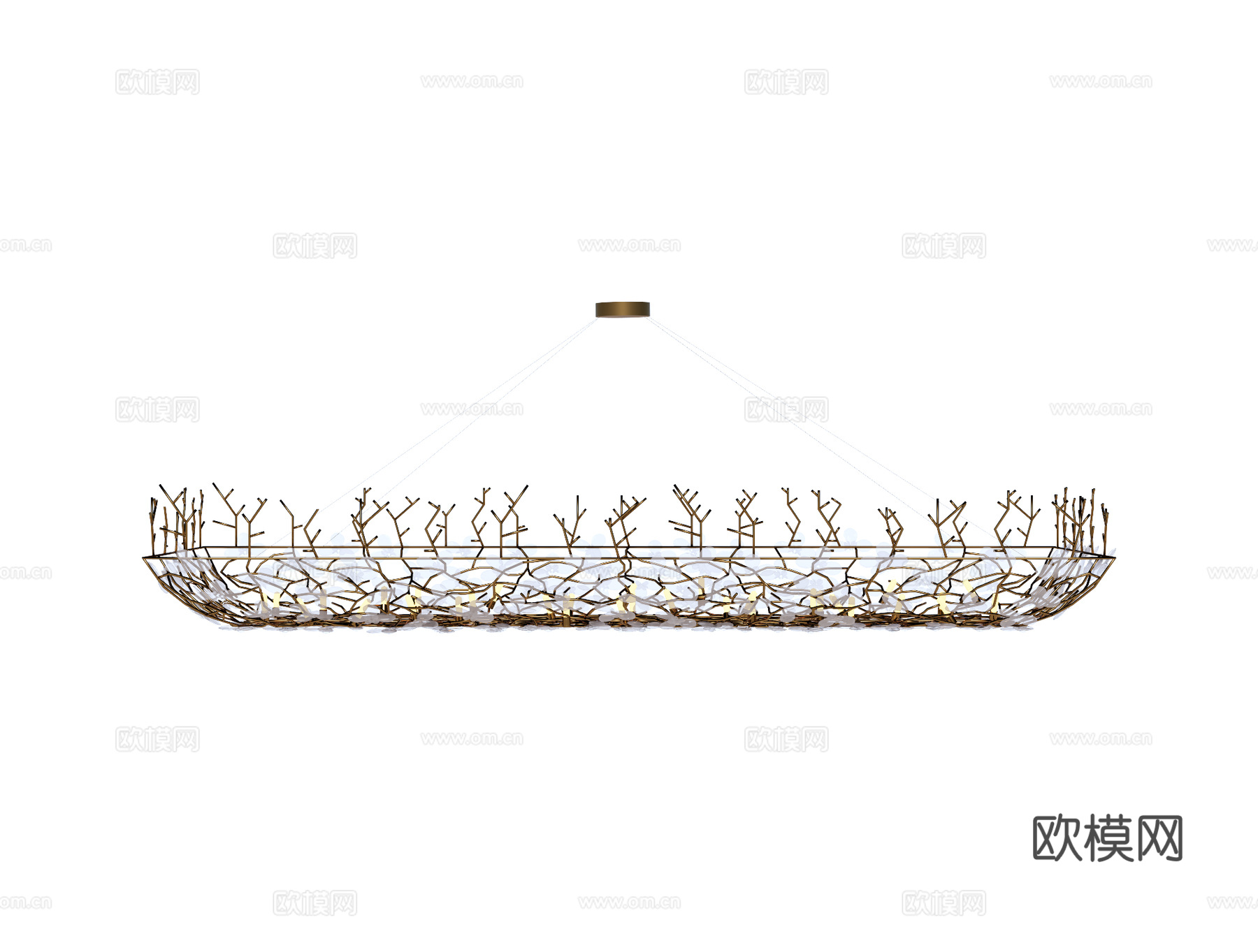 吊灯 水晶吊灯 金属吊灯 装饰灯具su模型