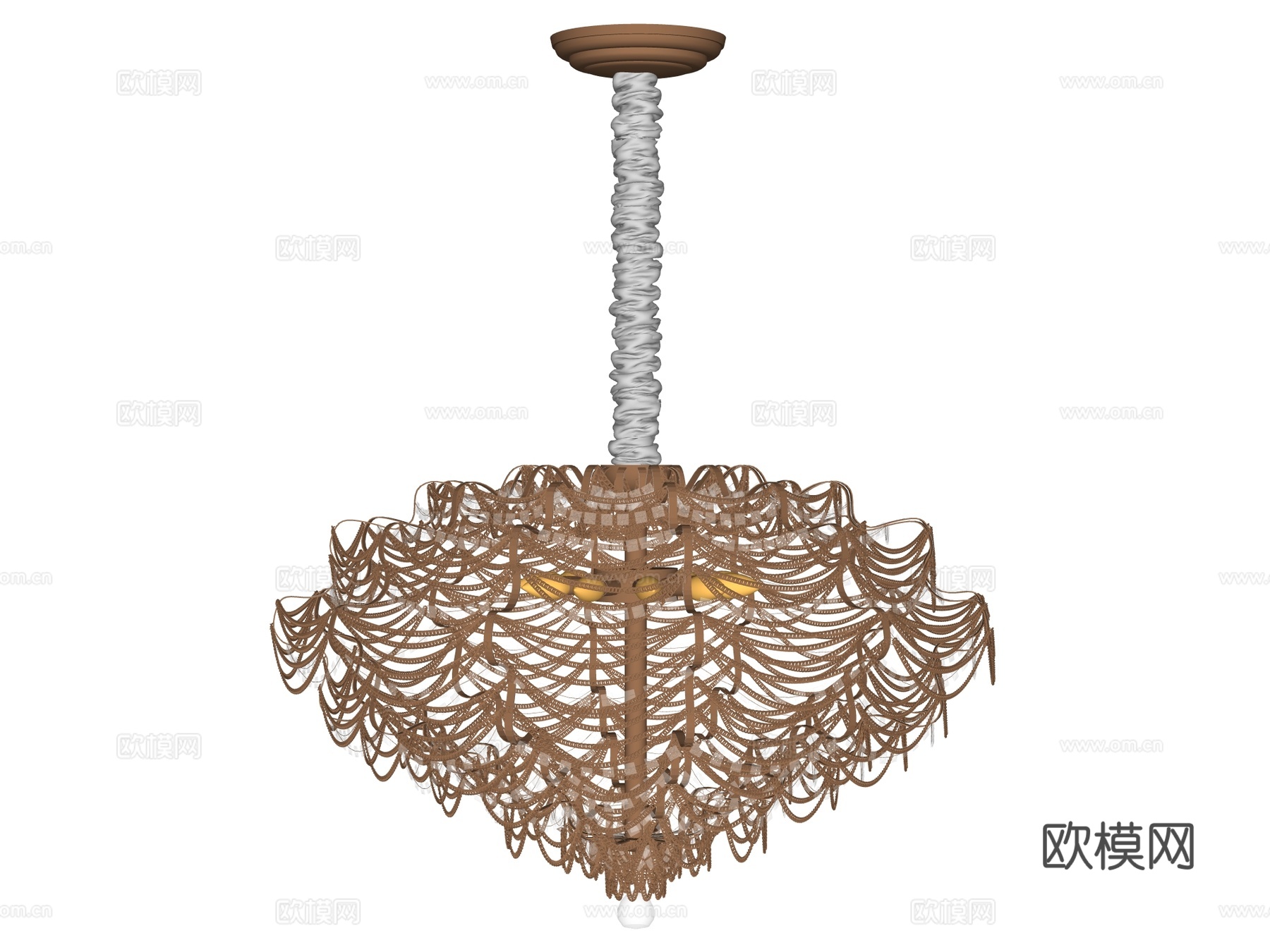 吊灯 水晶吊灯 金属吊灯 装饰灯具su模型