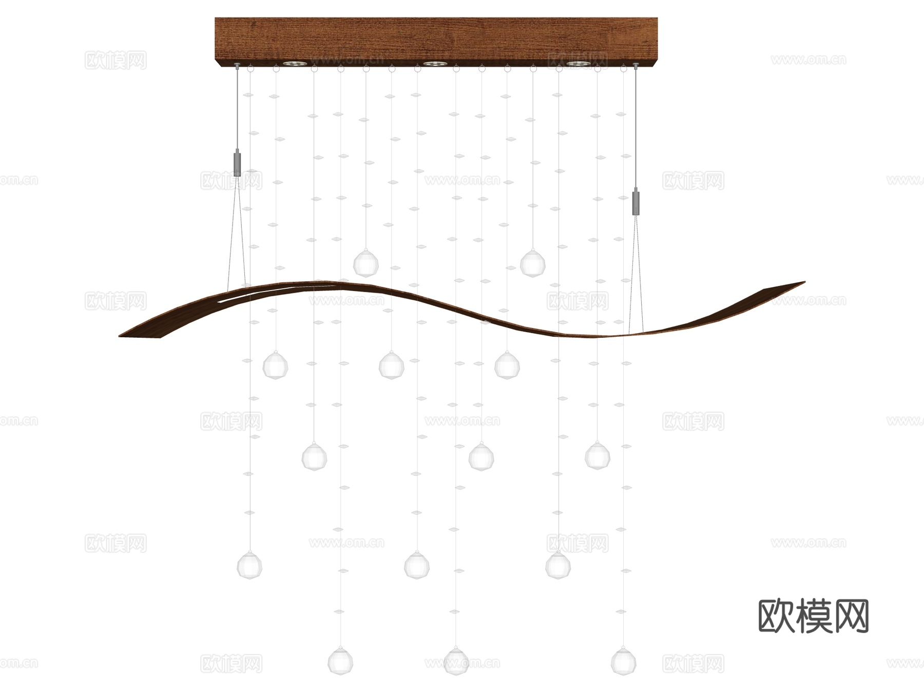 吊灯 装饰灯具su模型
