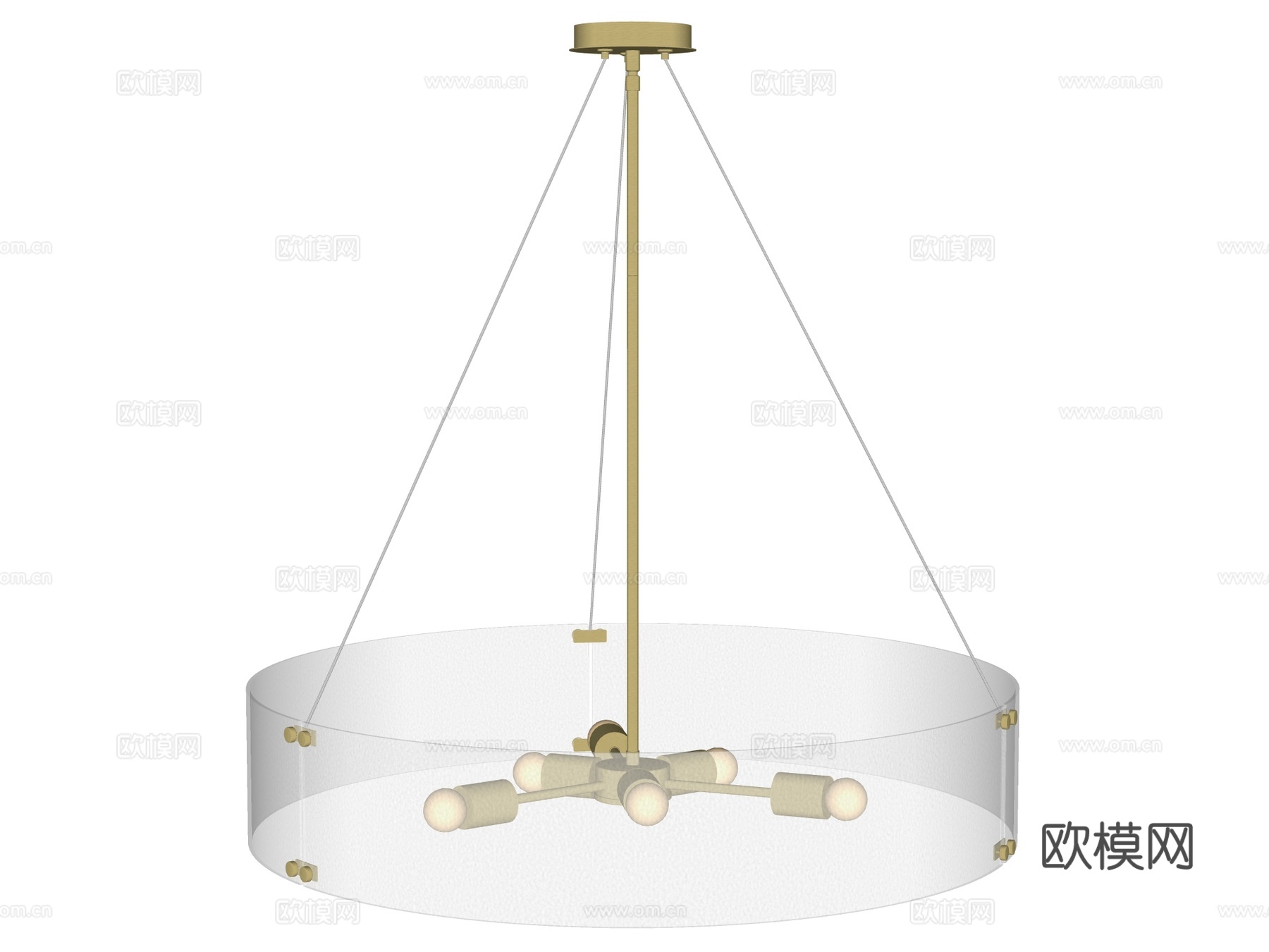 吊灯 金属吊灯 玻璃吊灯 装饰灯具su模型