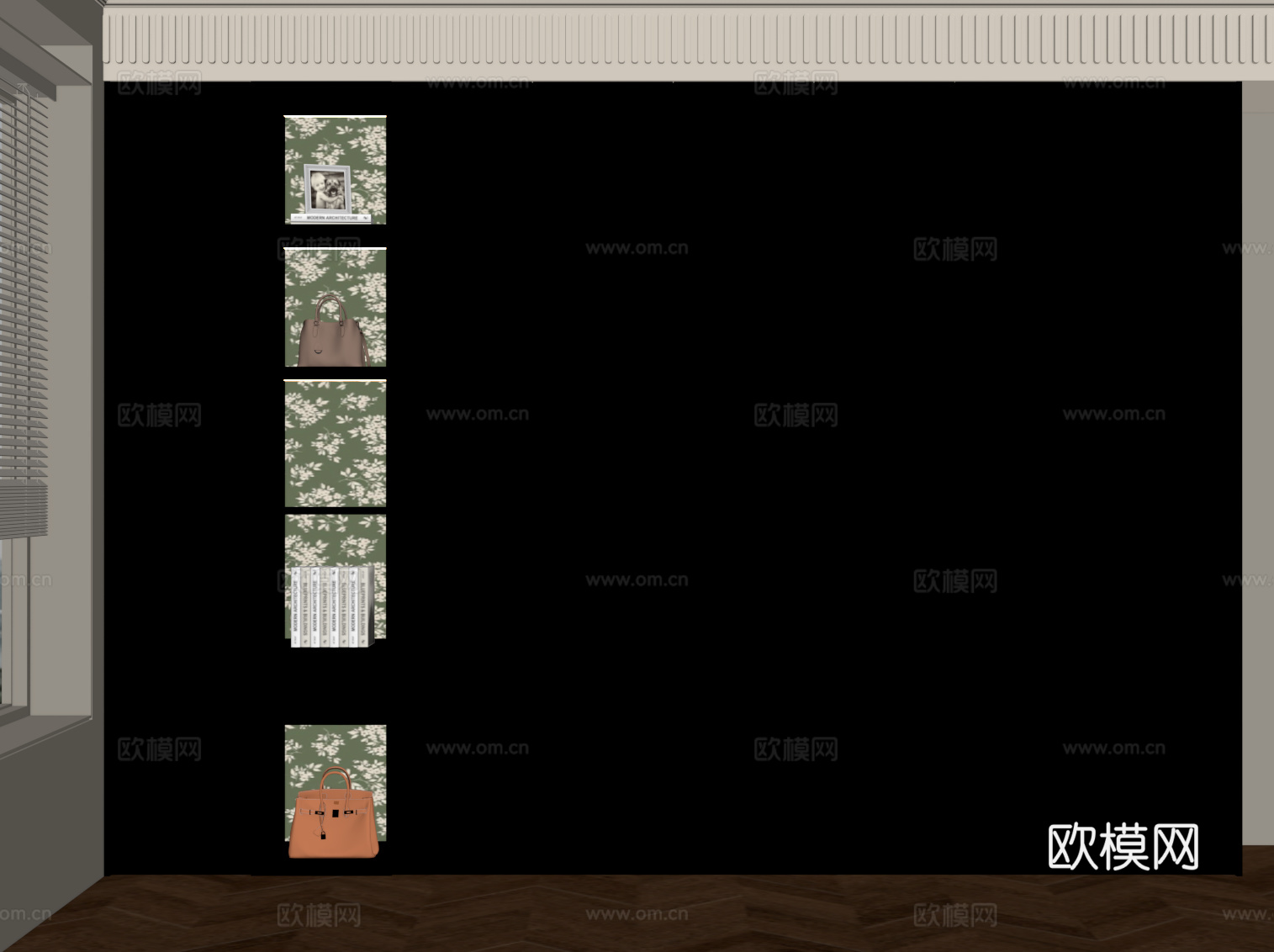 法式衣柜su模型