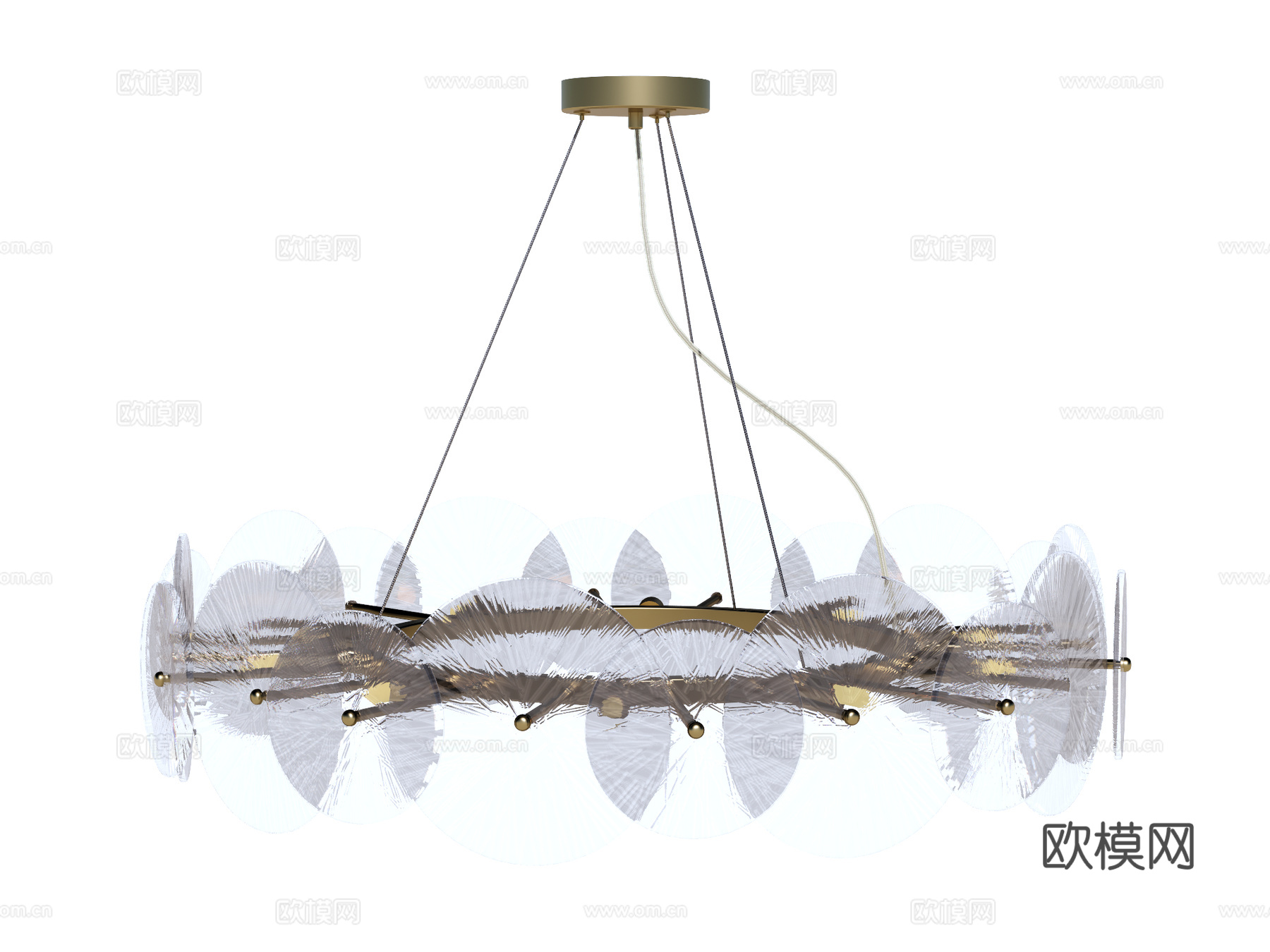 吊灯 水晶吊灯 金属吊灯 装饰灯具su模型