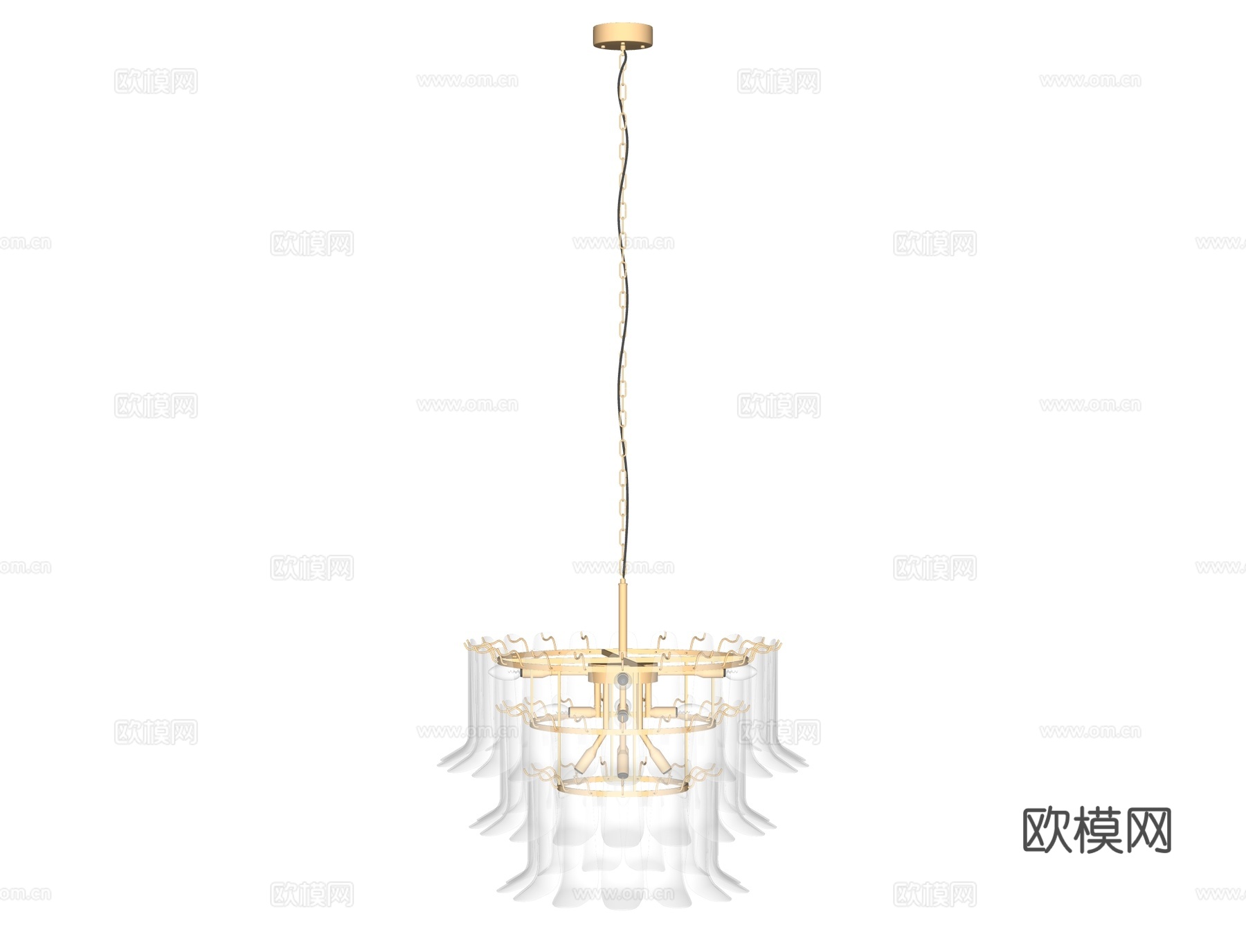 吊灯 水晶吊灯 金属吊灯 装饰灯具su模型