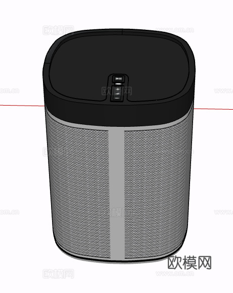 现代电动垃圾桶su模型