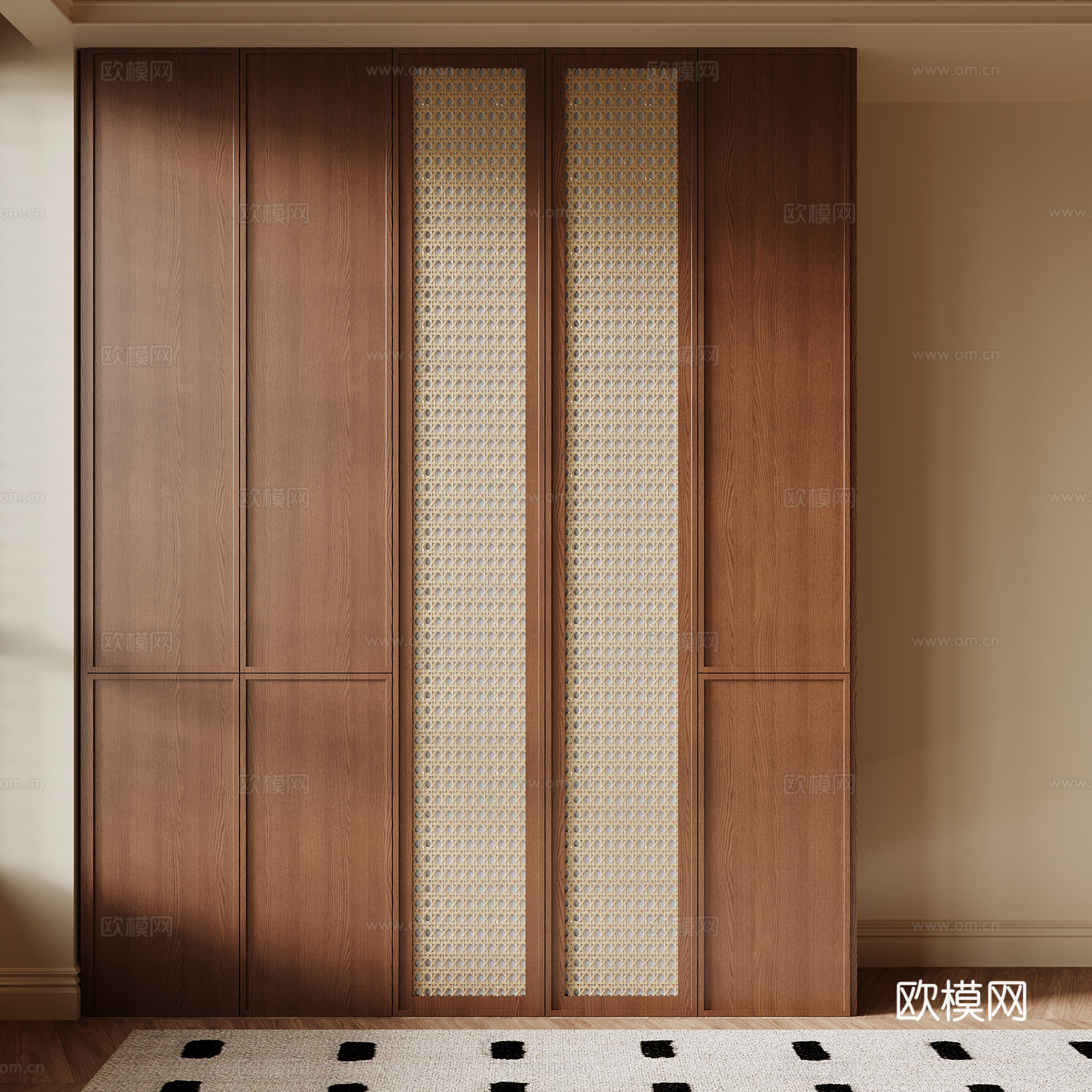 中古风衣柜su模型