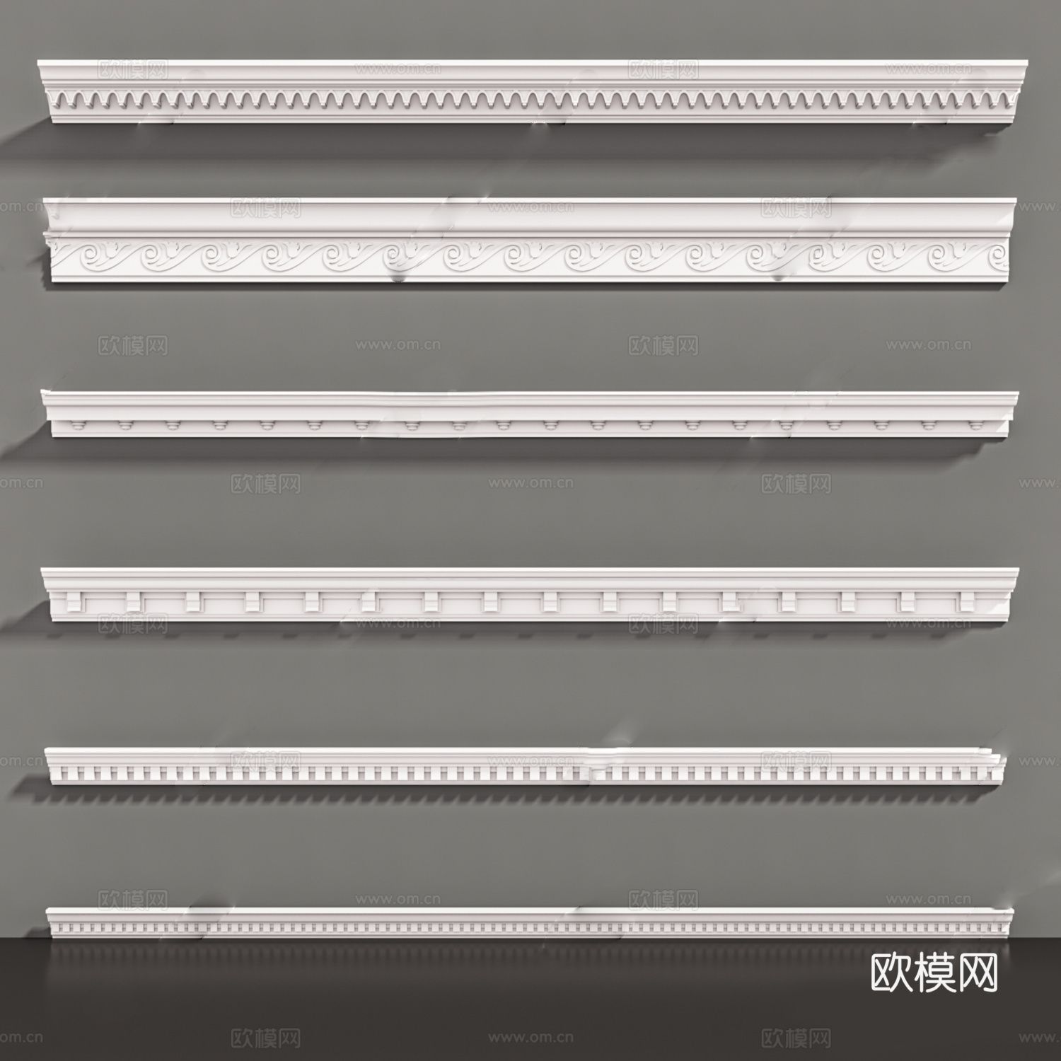 欧式构件su模型