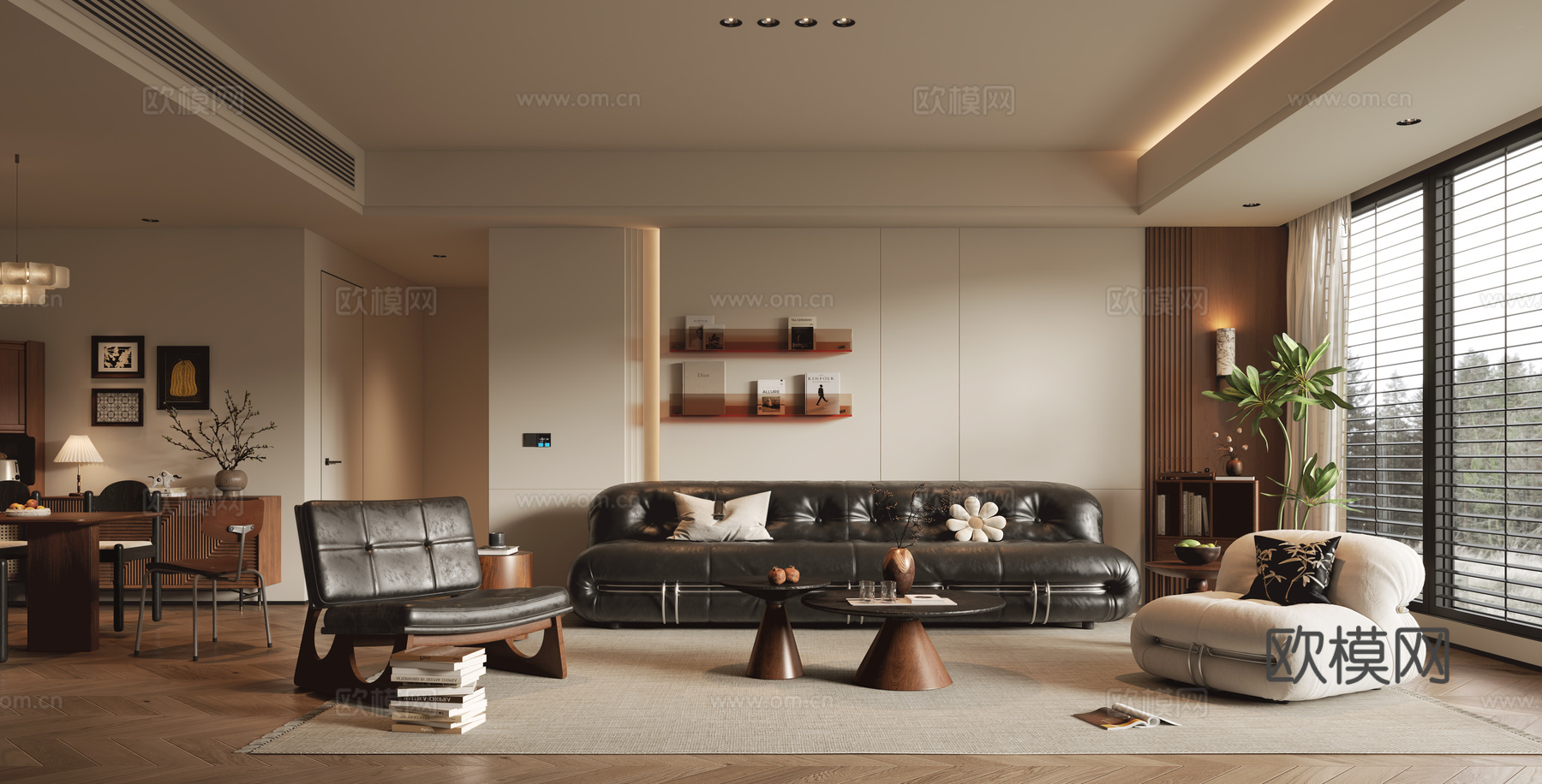 中古客餐厅3d模型