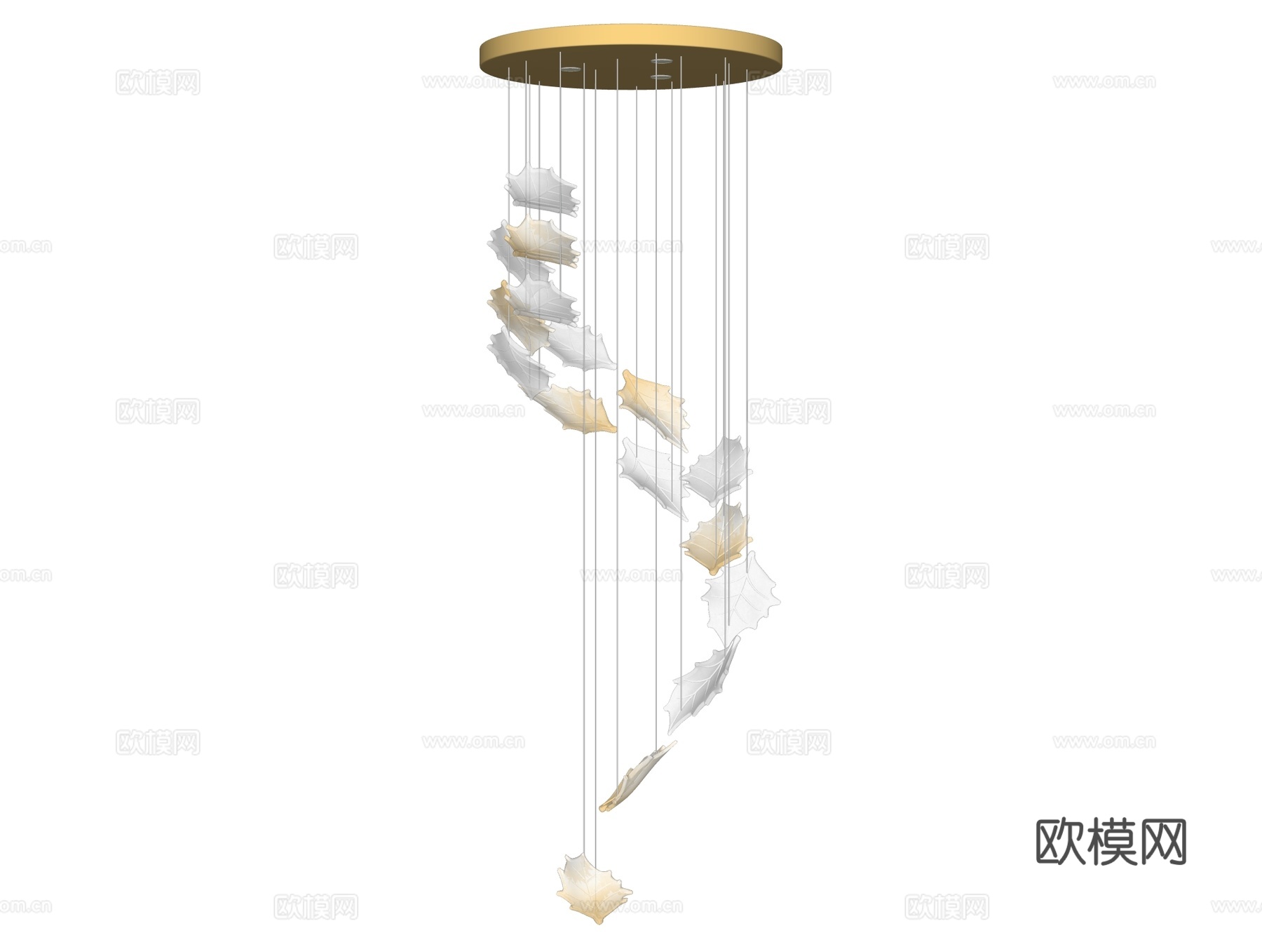 吊灯 水晶吊灯 金属吊灯 装饰灯具su模型