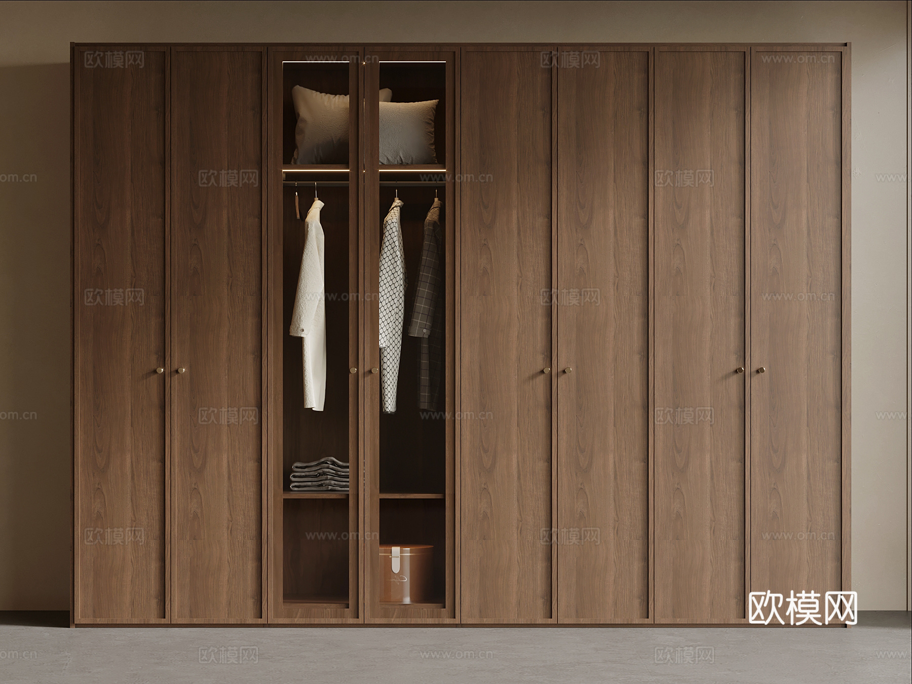中古风衣柜su模型