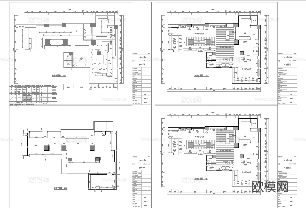16套男装女装 服装店 最新全套施工图设计cad施工图