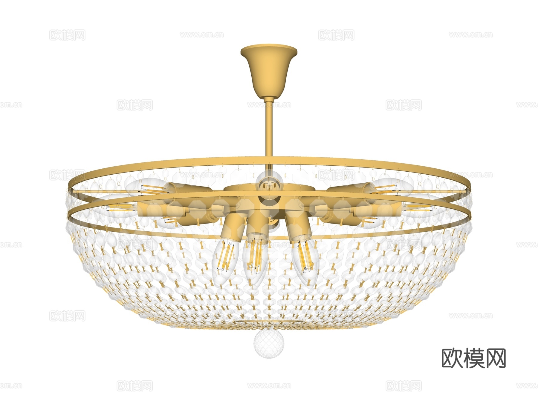 吊灯 水晶吊灯 金属吊灯 装饰灯具su模型