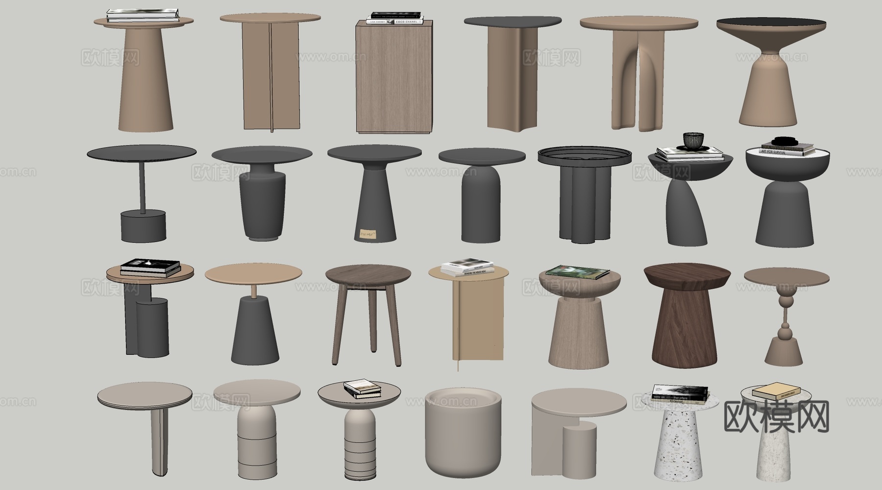 现代茶几 客厅茶几su模型