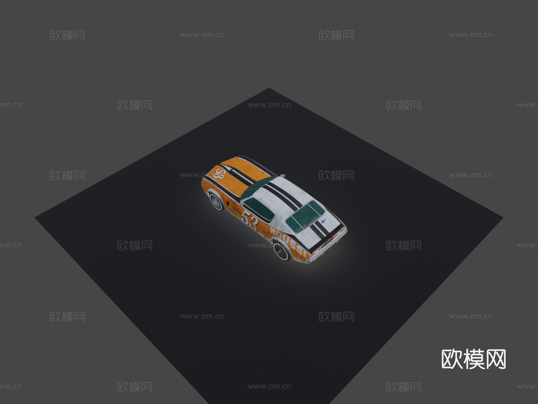 美国01  熊怪的废车大赛3d模型下载（渲染图7）