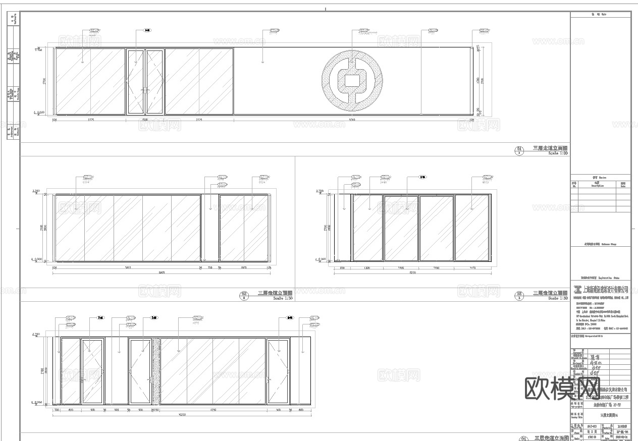 银行办公室 最新全套施工图设计cad施工图