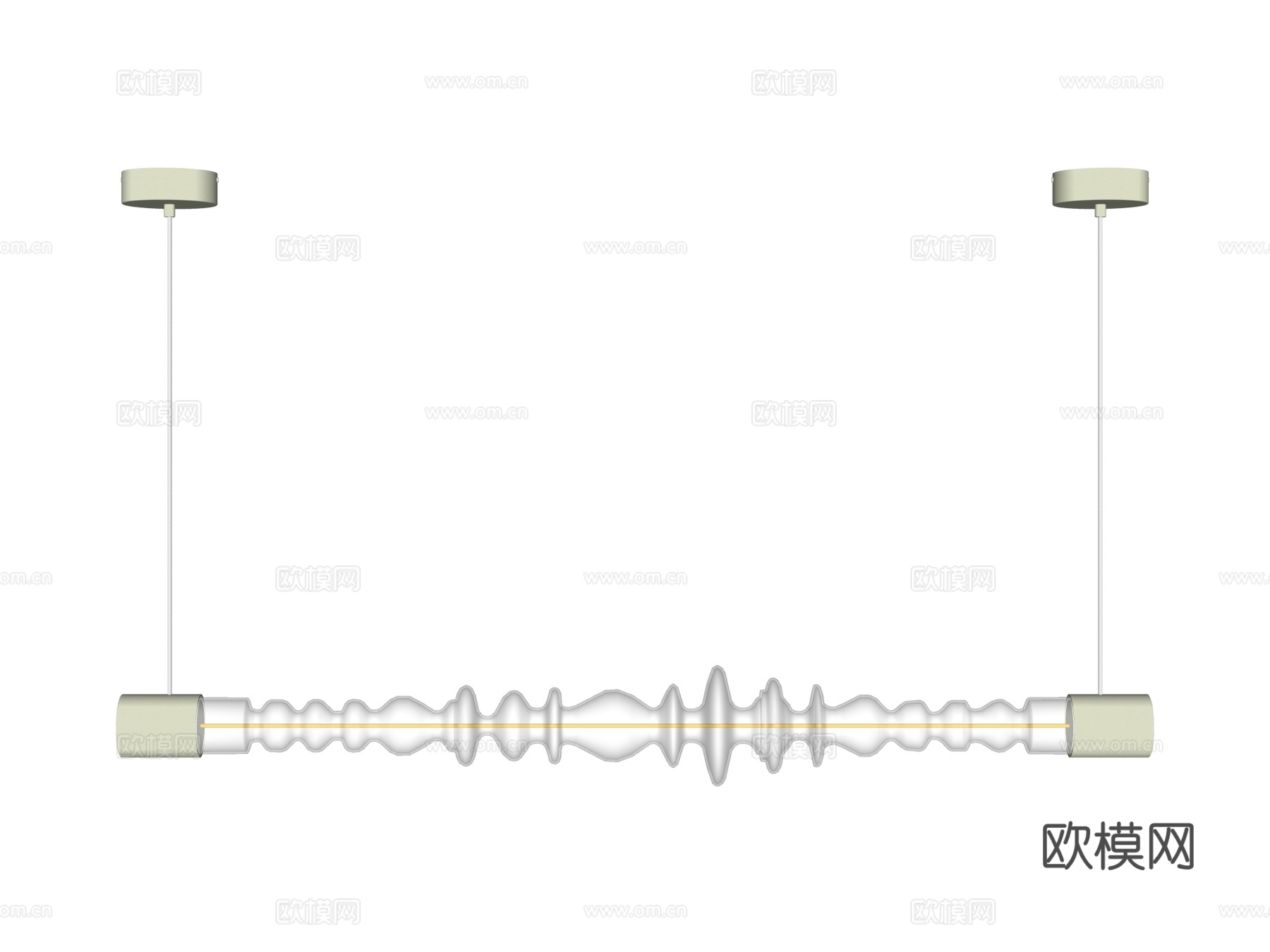 吊灯 金属吊灯 玻璃吊灯 条形吊灯 装饰灯具su模型