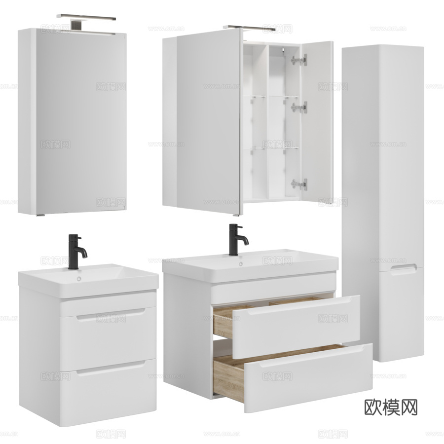 索菲亚家具套装NEW 50 60 80 105及储物柜3d模型下载