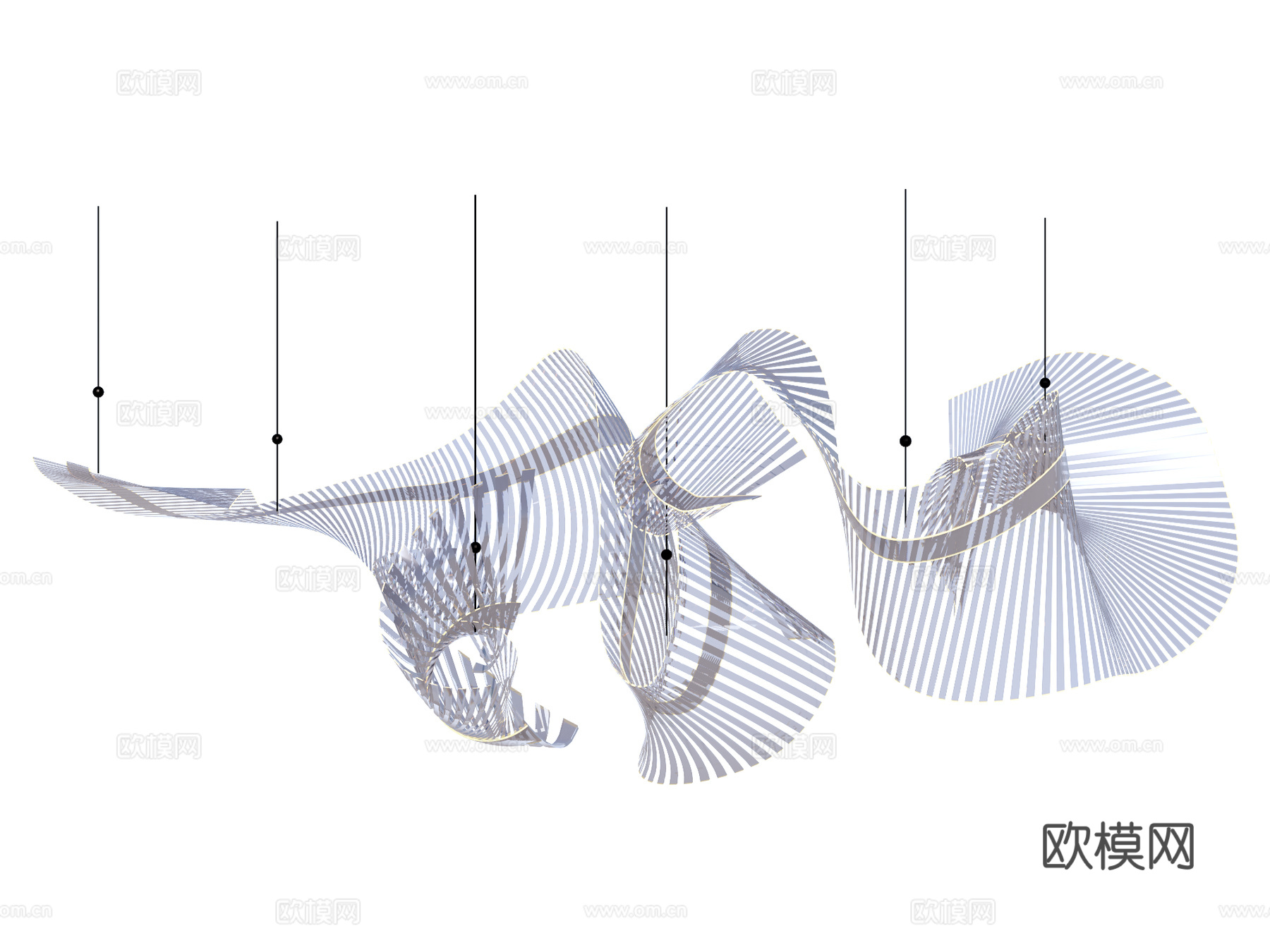 吊灯 大型灯具 装饰灯具su模型