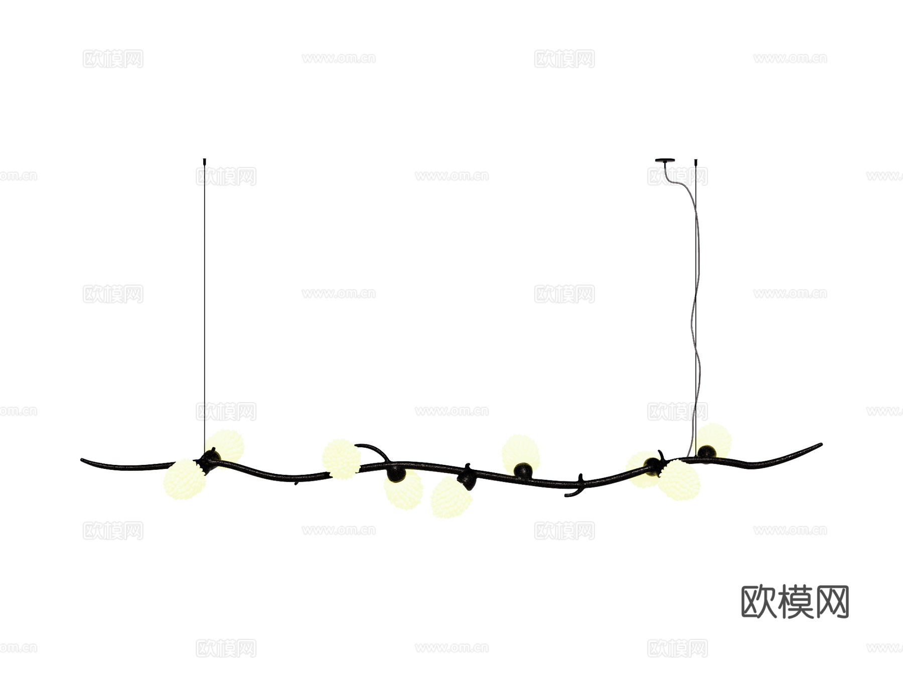 吊灯 装饰灯具su模型
