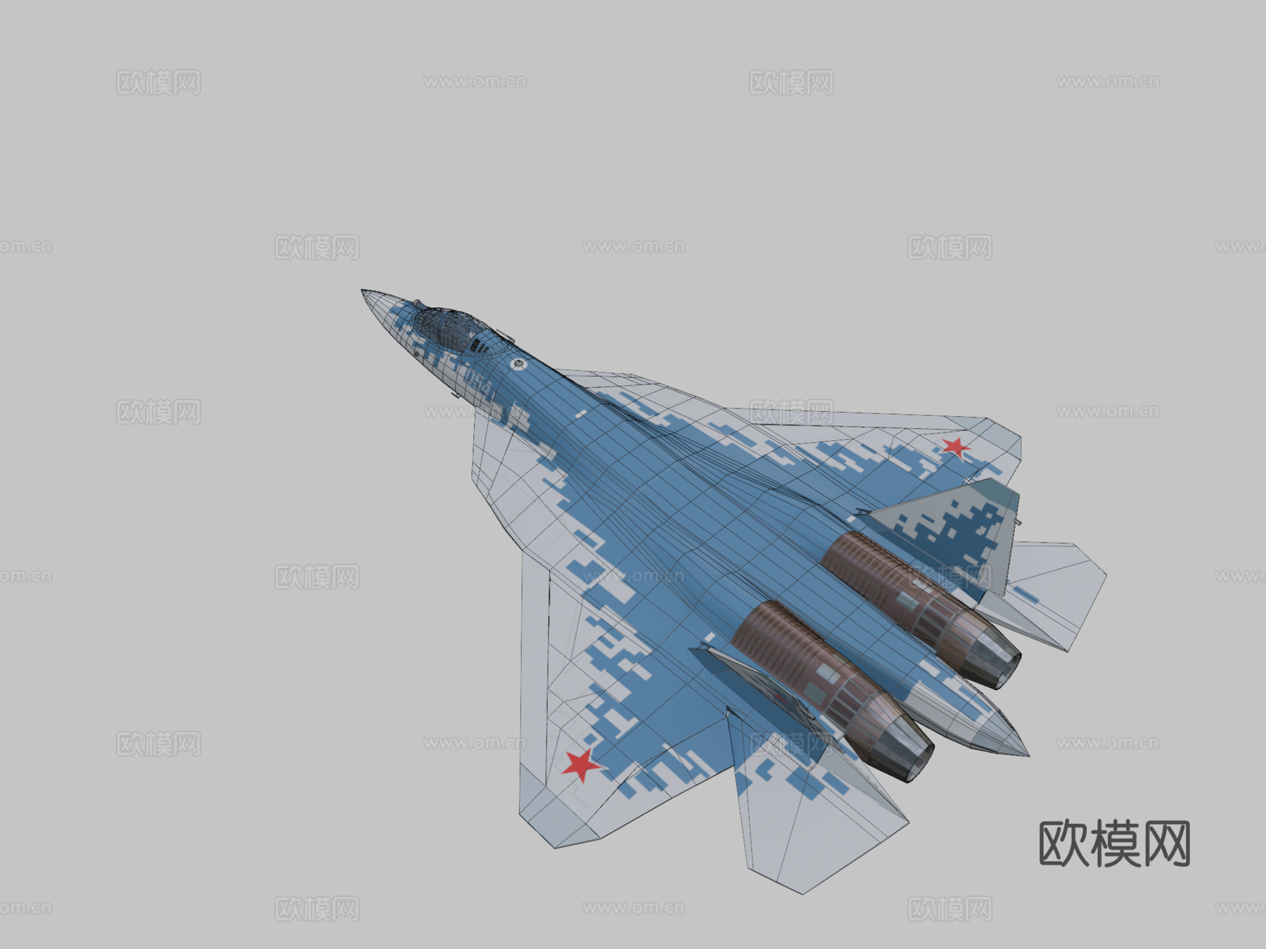 苏霍伊Su573d模型下载（渲染图2）