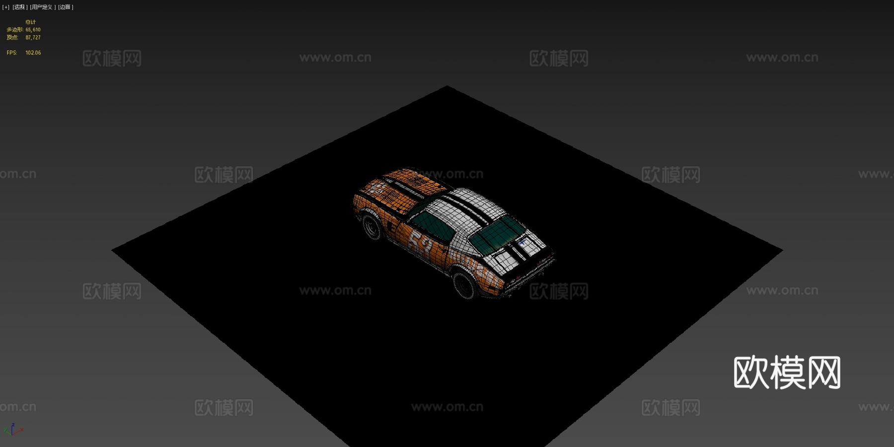 美国01  熊怪的废车大赛3d模型下载（渲染图4）