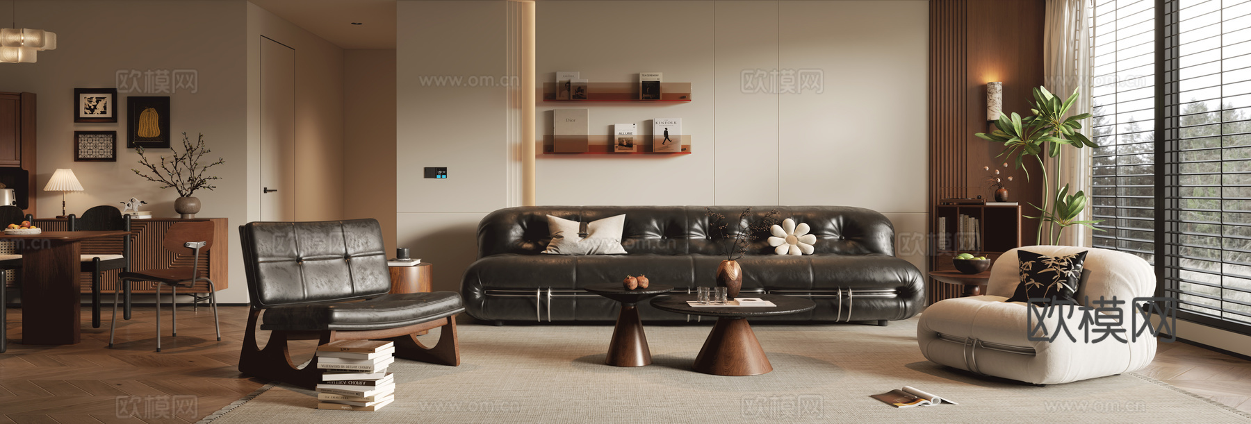 中古客餐厅3d模型