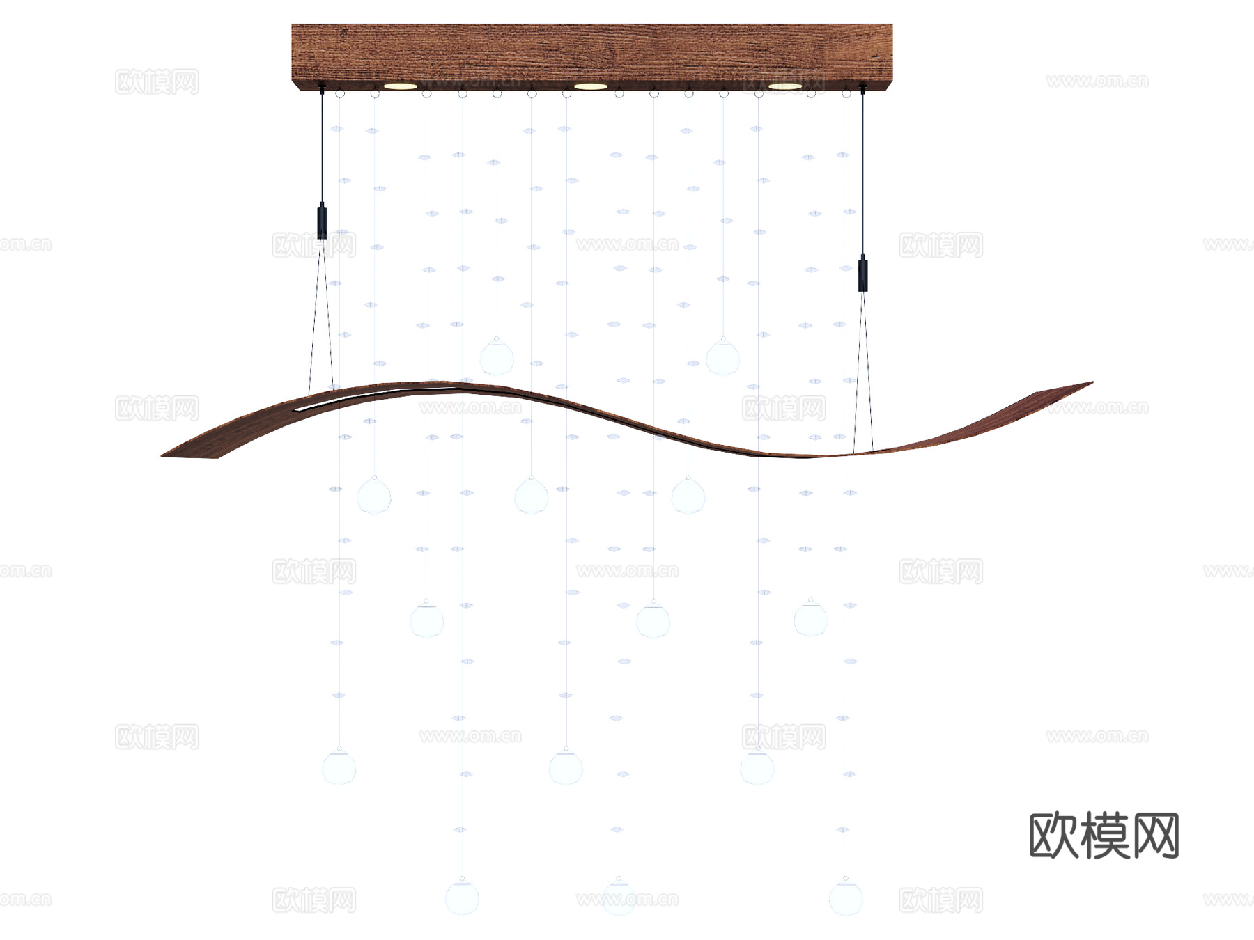 吊灯 装饰灯具su模型