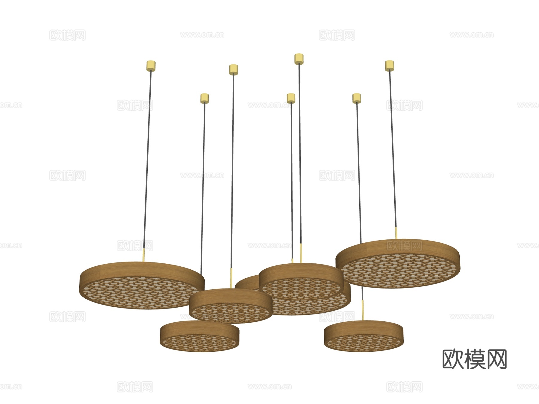 吊灯 装饰灯具su模型