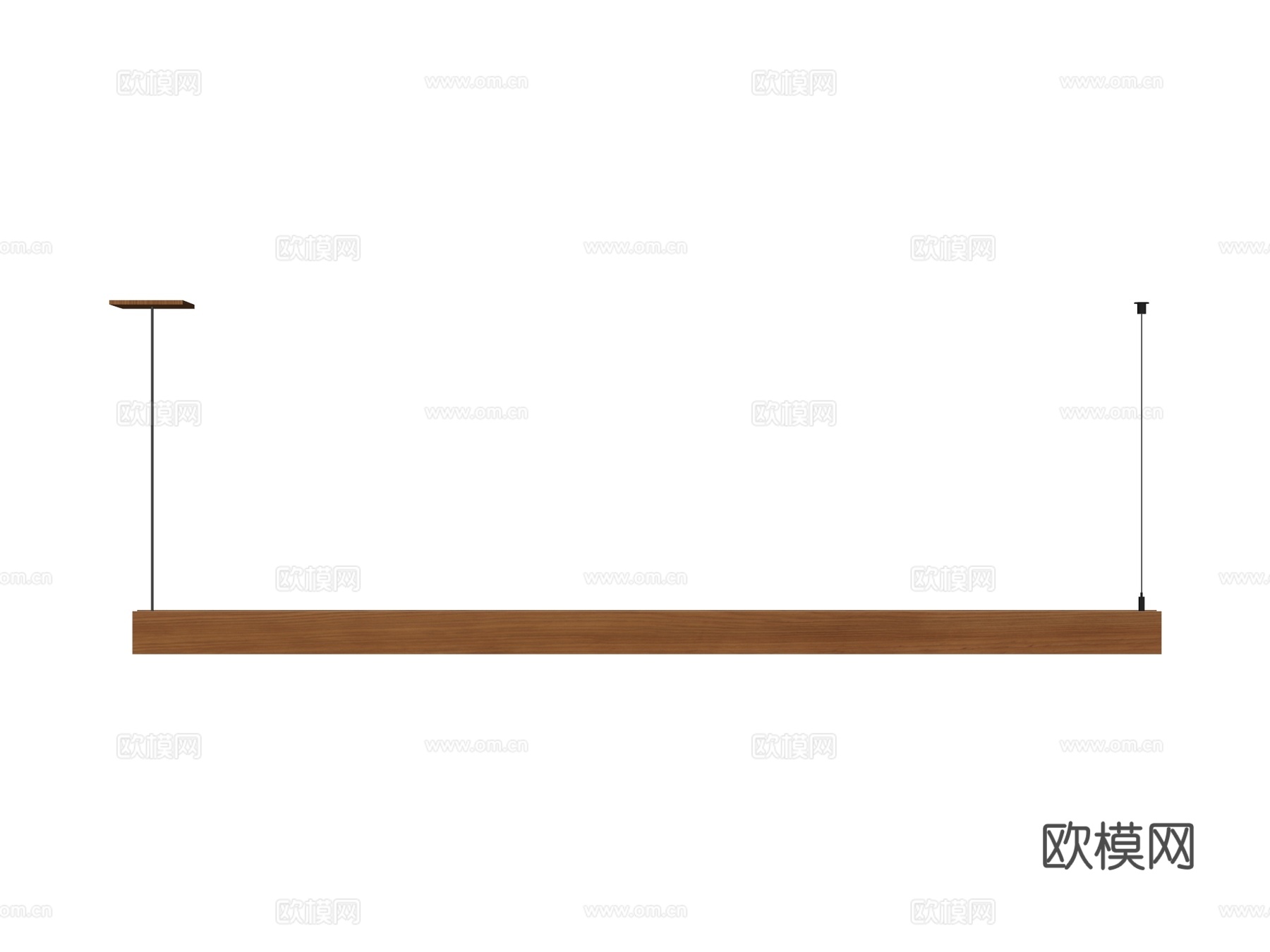 吊灯 条形吊灯 装饰灯具su模型