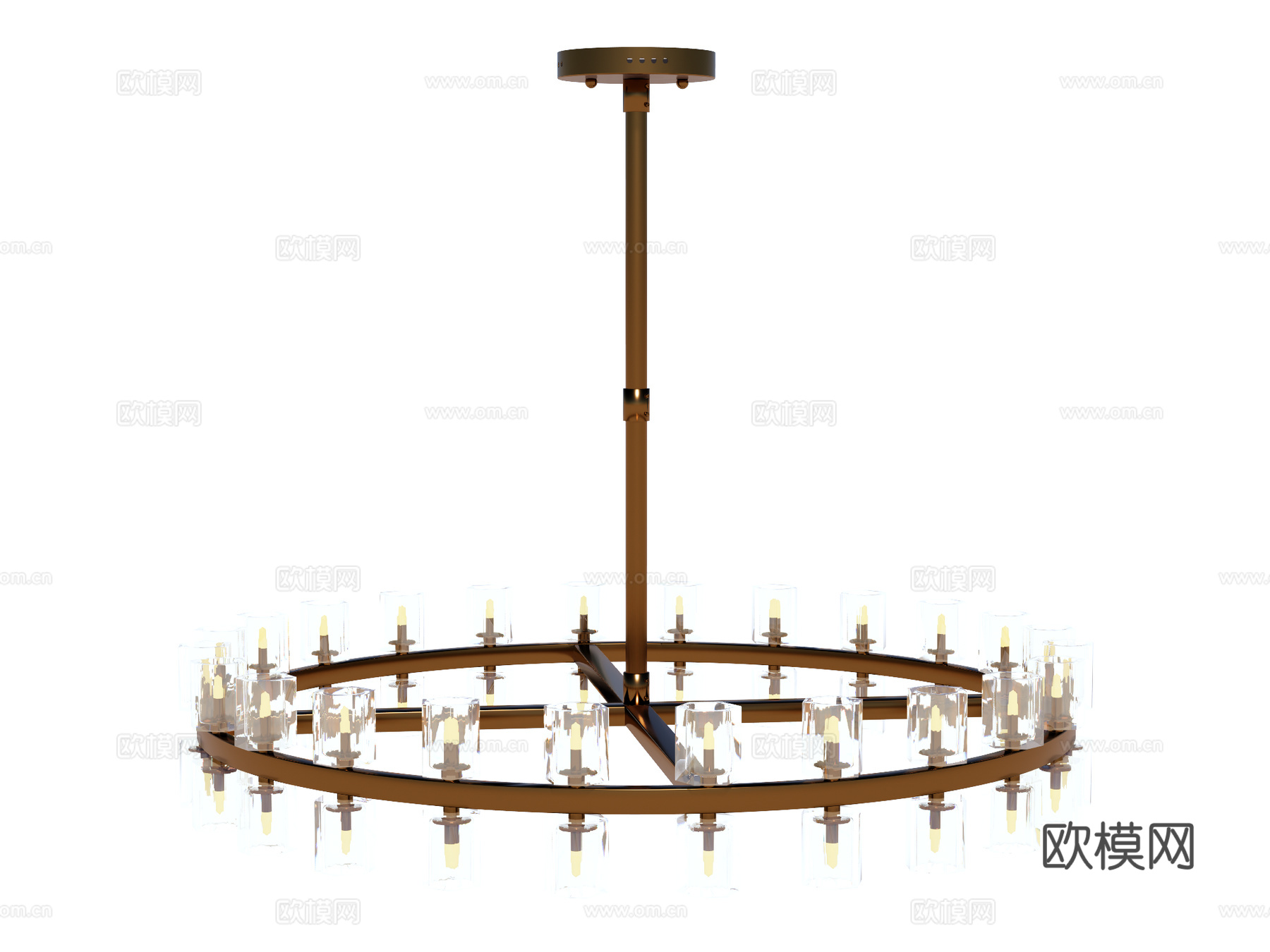 吊灯 金属吊灯 玻璃吊灯 装饰灯具su模型