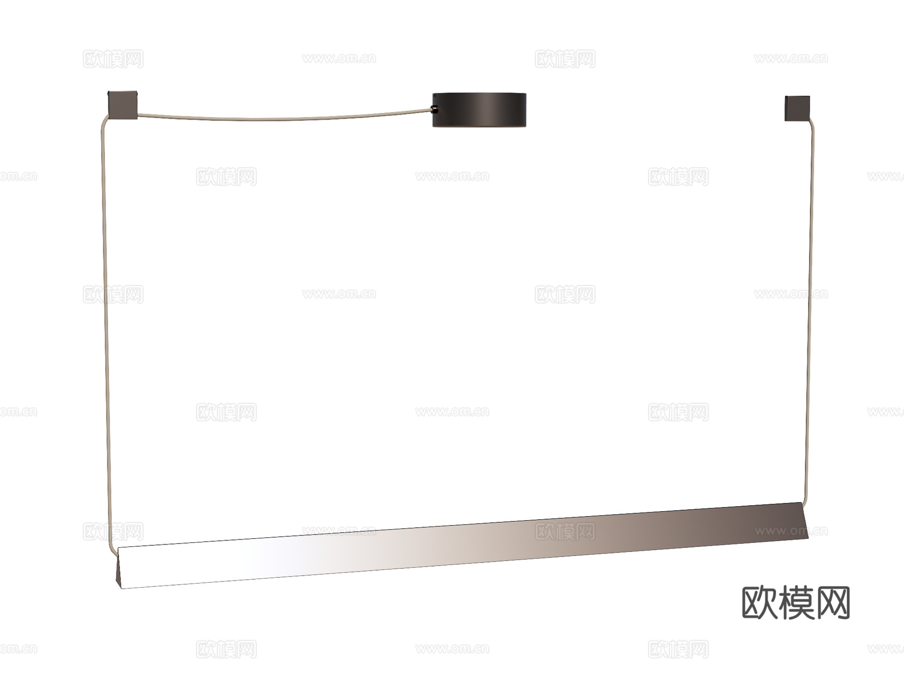 吊灯 金属吊灯 条形吊灯 装饰灯具su模型