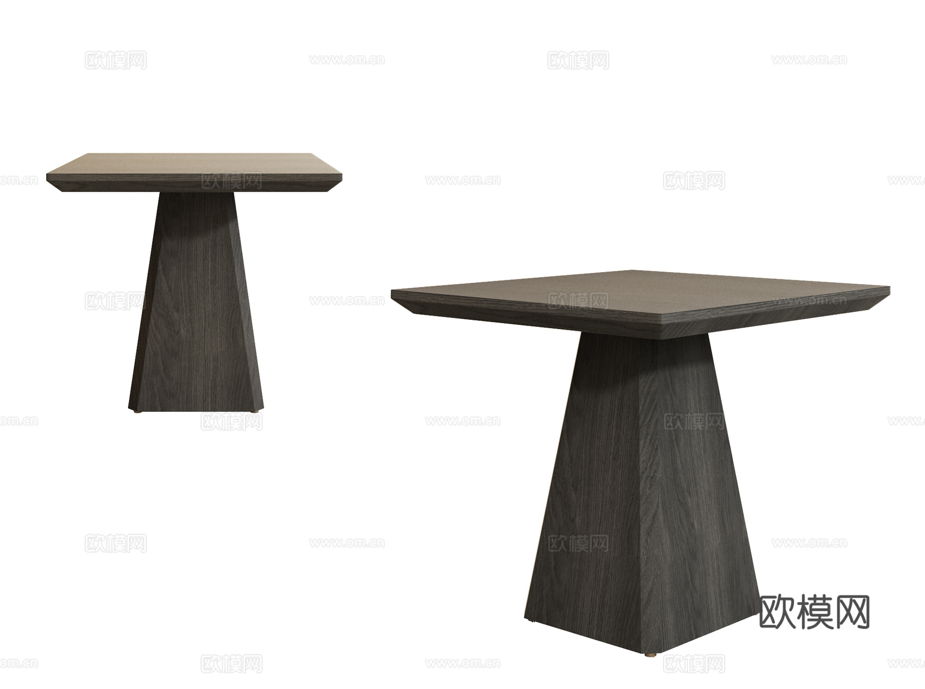 现代方桌 餐桌 洽谈桌 餐厅餐桌su模型